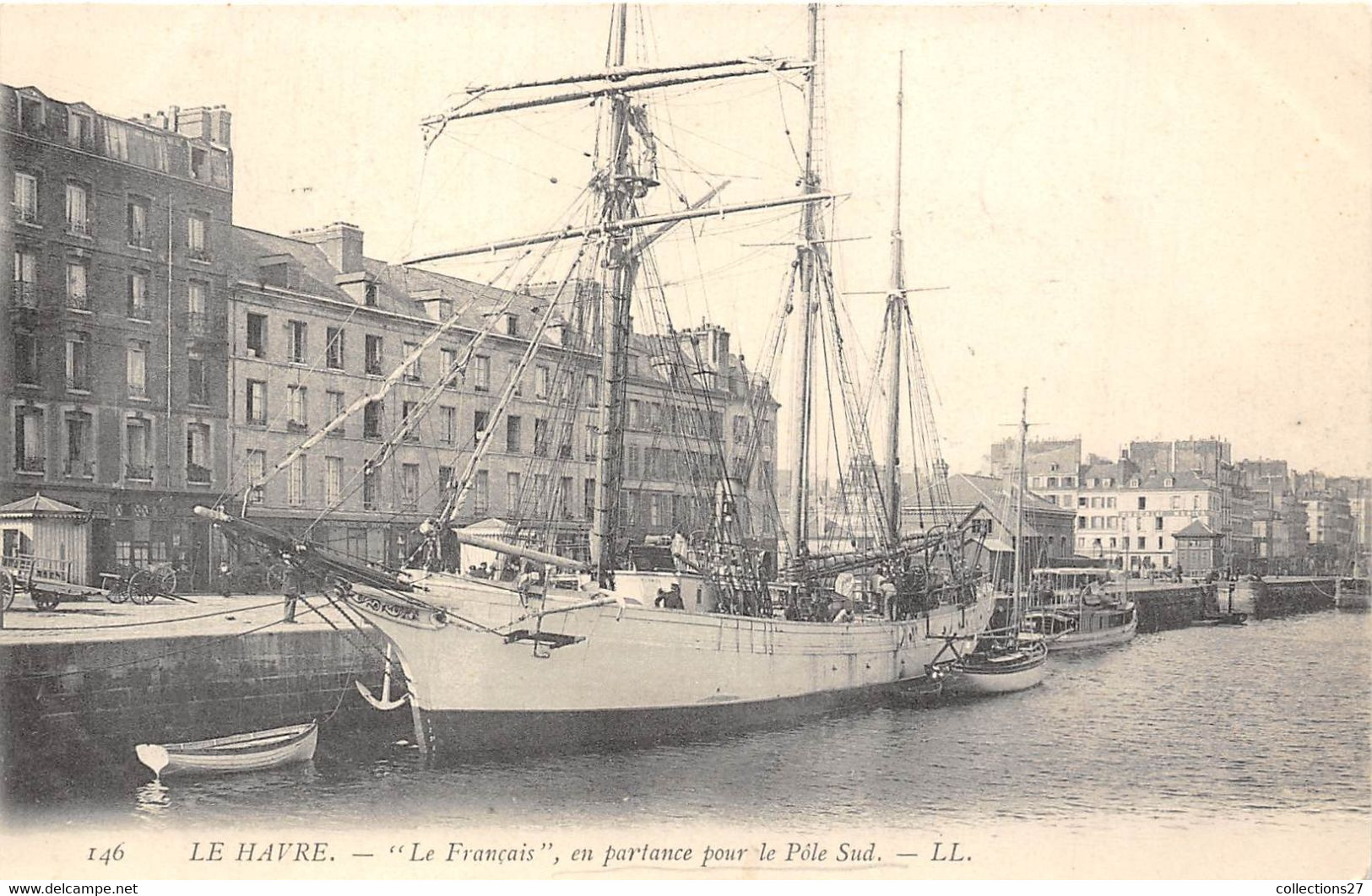 76-LE-HAVRE- " LE FRANCAIS " EN PARTANCE POUR LE PÔLE SUD - Hafen