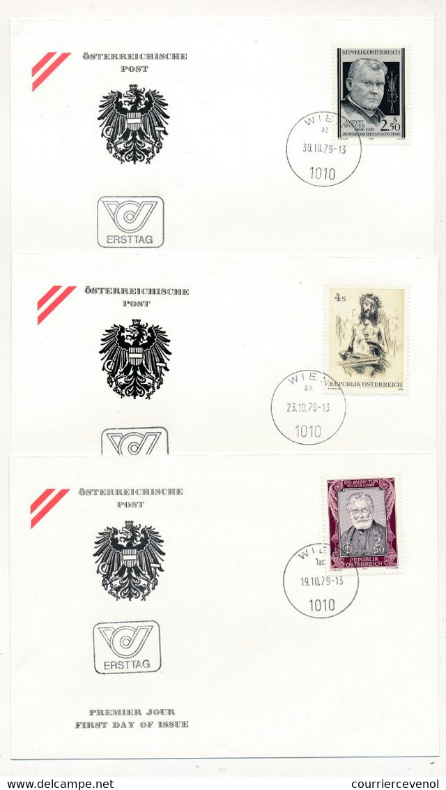 AUTRICHE - Lot De 12 Enveloppes FDC Année 1979 - WIEN - Parfait état - FDC