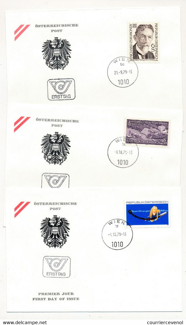 AUTRICHE - Lot De 12 Enveloppes FDC Année 1979 - WIEN - Parfait état - FDC