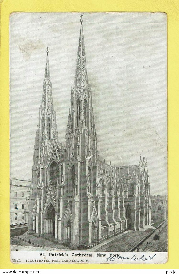 * New York City (USA) * (Illustrated Post Card Co, Nr 1921) Saint Patrick's Cathedral, église, Church, Kerk, Kirche - Églises