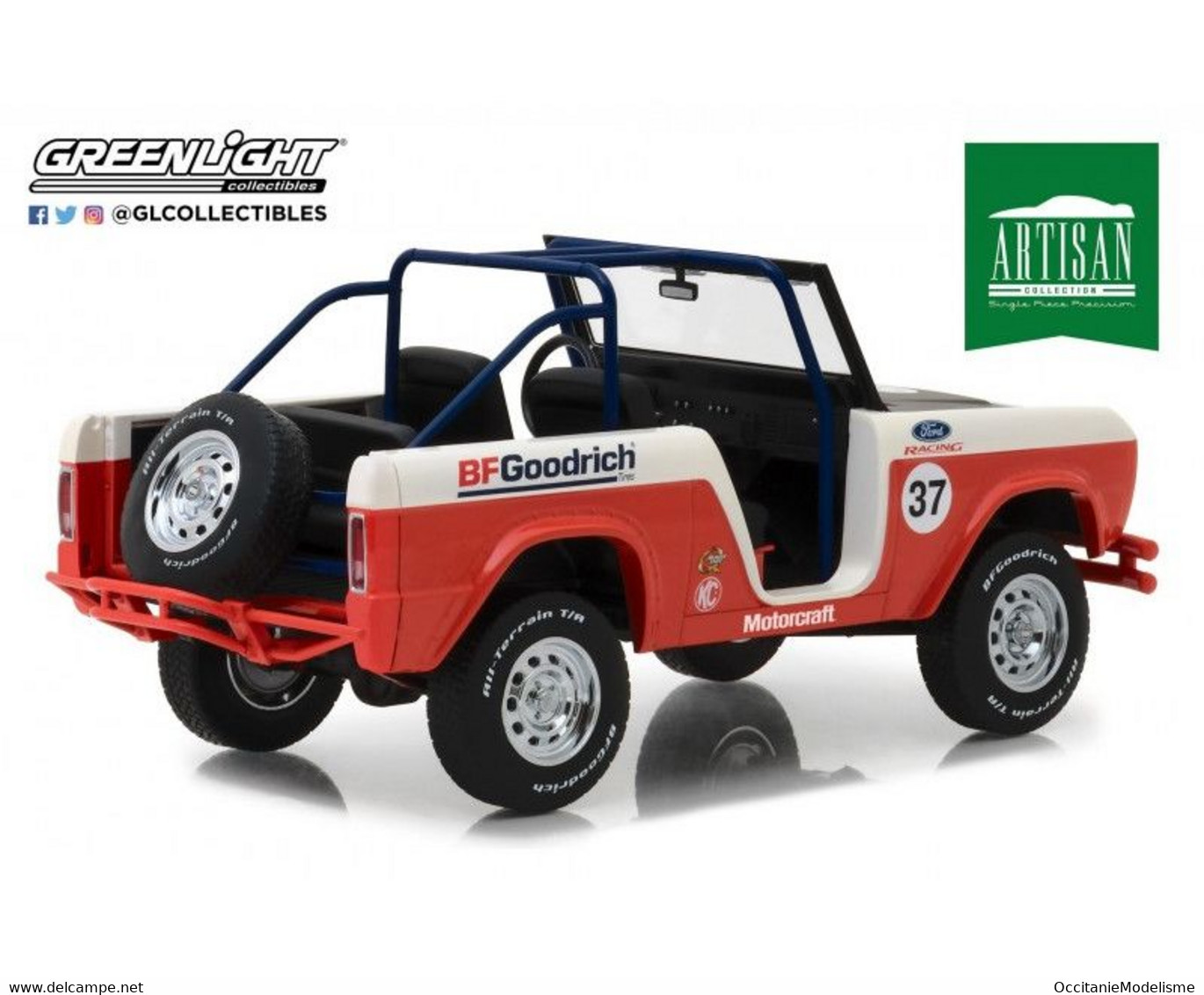 Greenlight - FORD BAJA BRONCO 1966 BFGoodrich Réf. 19037 Neuf 1/18 - Otros & Sin Clasificación