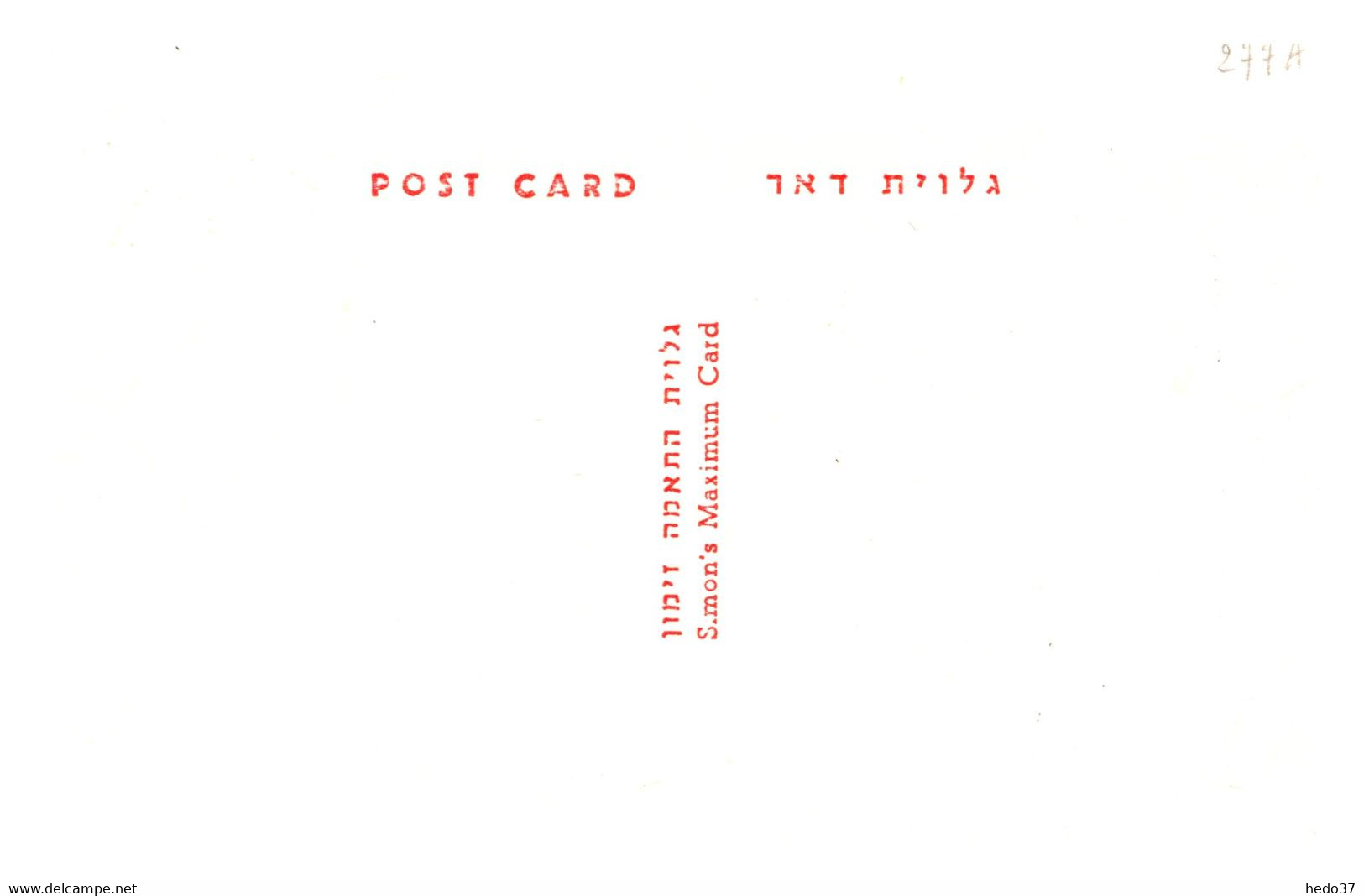 Israel - Carte Maximum - TB - Cartoline Maximum