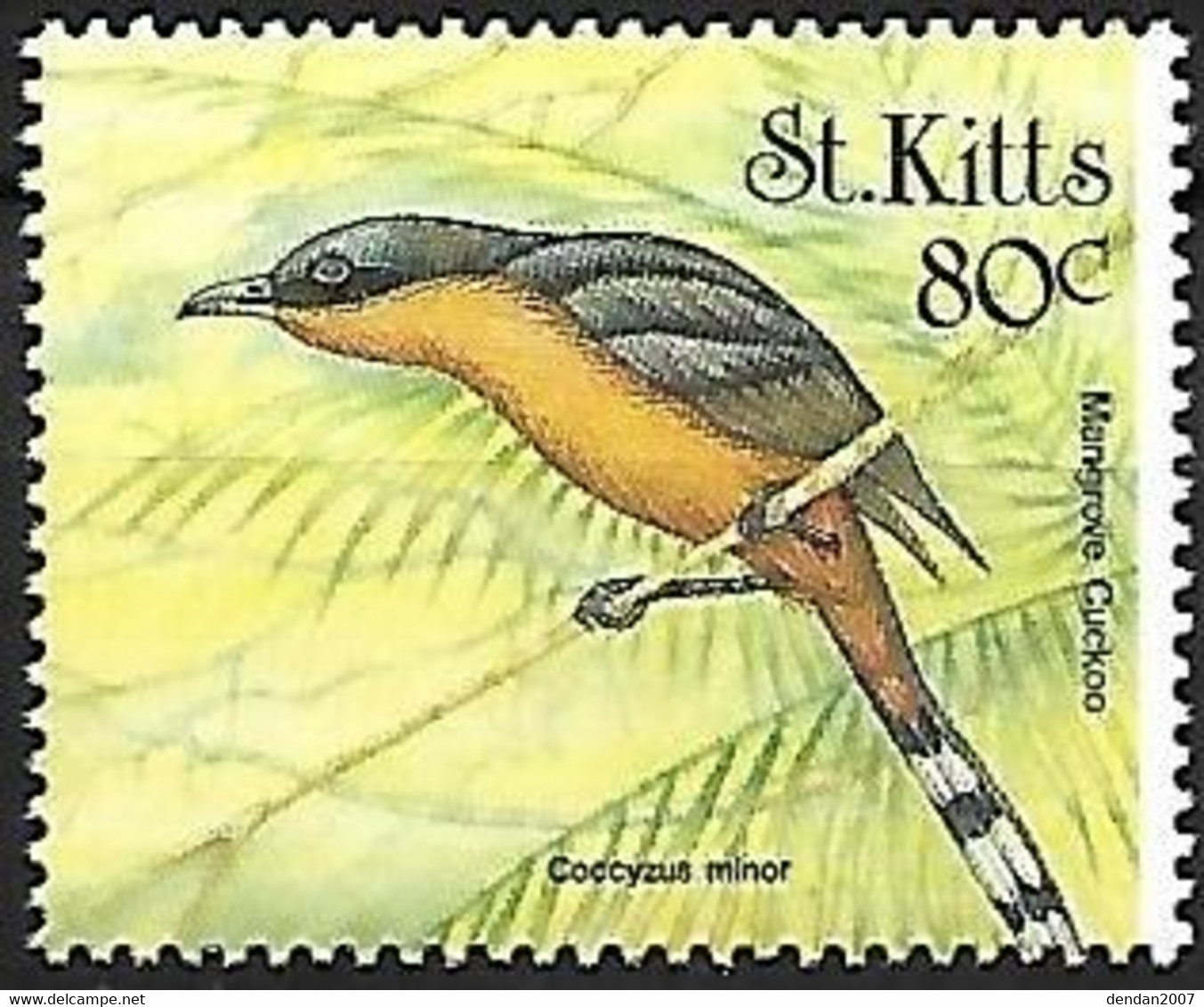 St Kitts - MNH ** 1999 :      Mangrove Cuckoo  -  Coccyzus Minor - Cuculi, Turaco