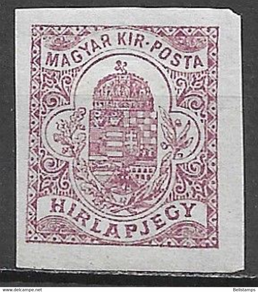 Hungary 1922. Scott #P10 (M) Newspaper - Giornali