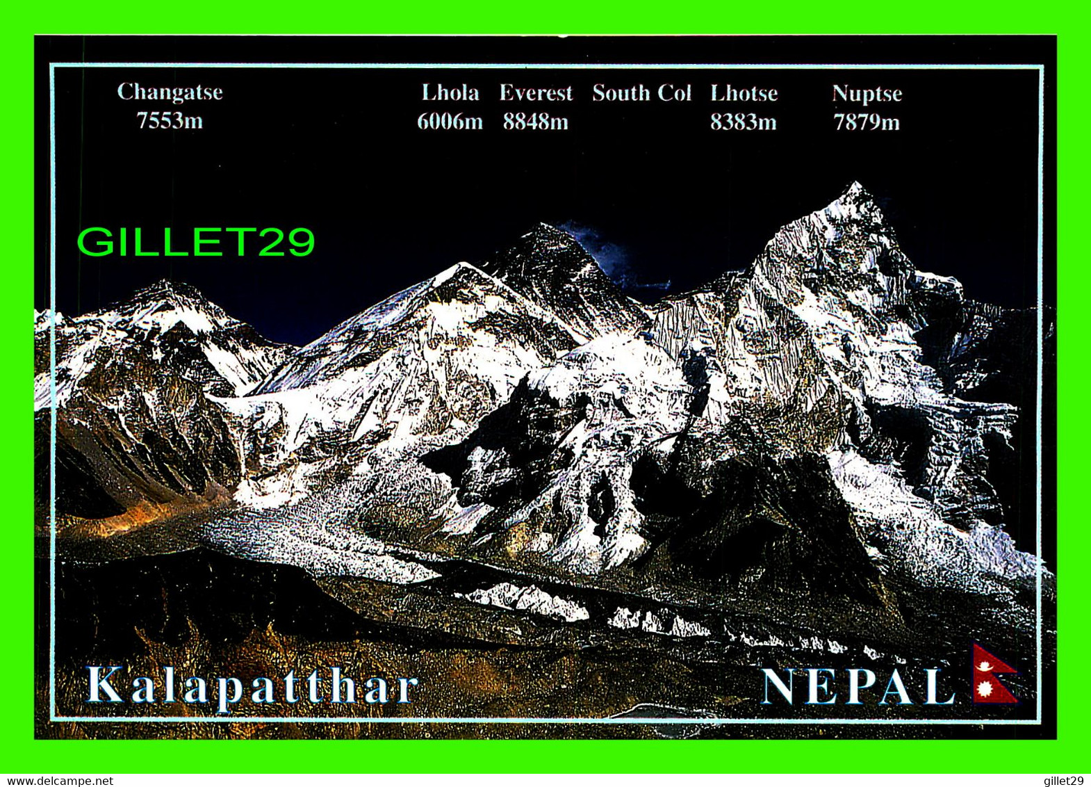 KALAPATTHAR, NÉPAL - VIEW OF MT. EVEREST & NUPTSE  - PHOTO GYANENDRA DAS - - Népal