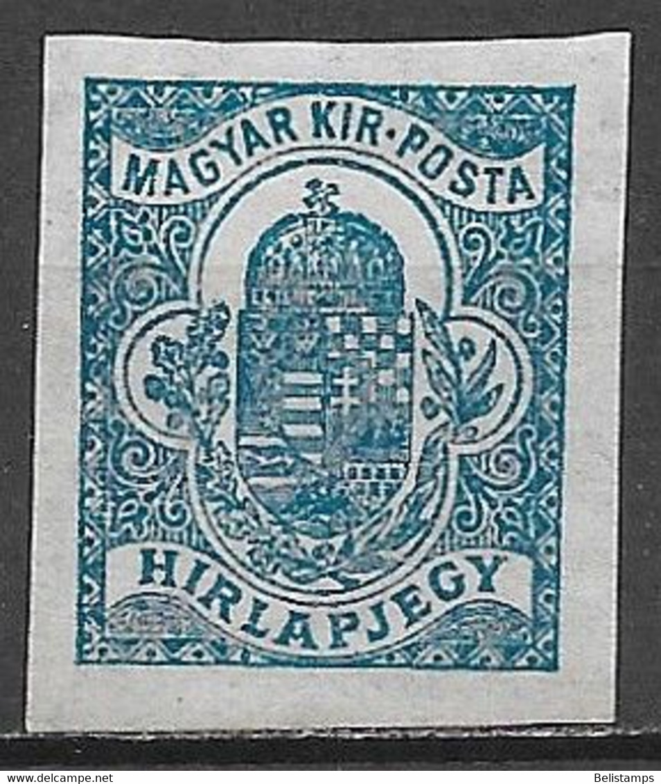 Hungary 1922. Scott #P9 (M) Newspaper - Kranten