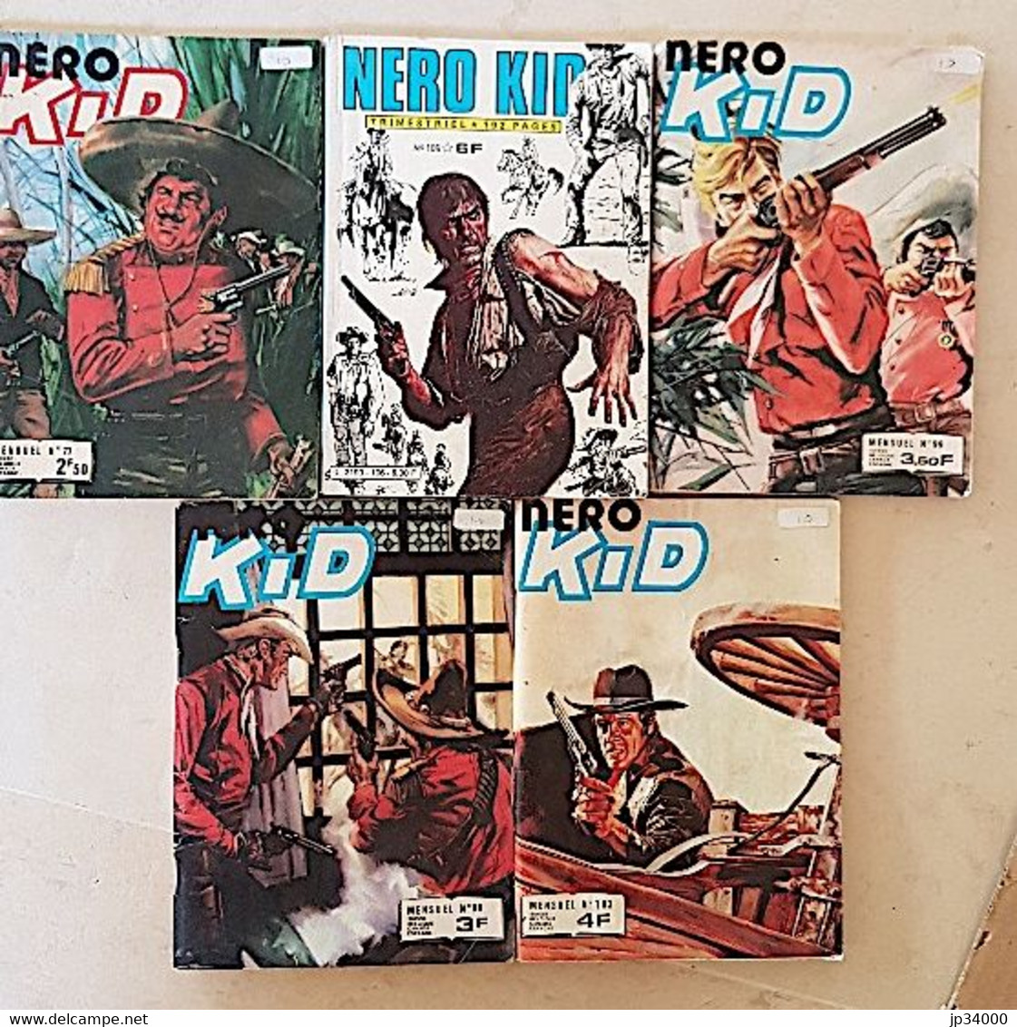 NERO KID Lot De 5 Numéros Différents Le Tout En Bon état.(N° 77+90+99+103+106) - Collections
