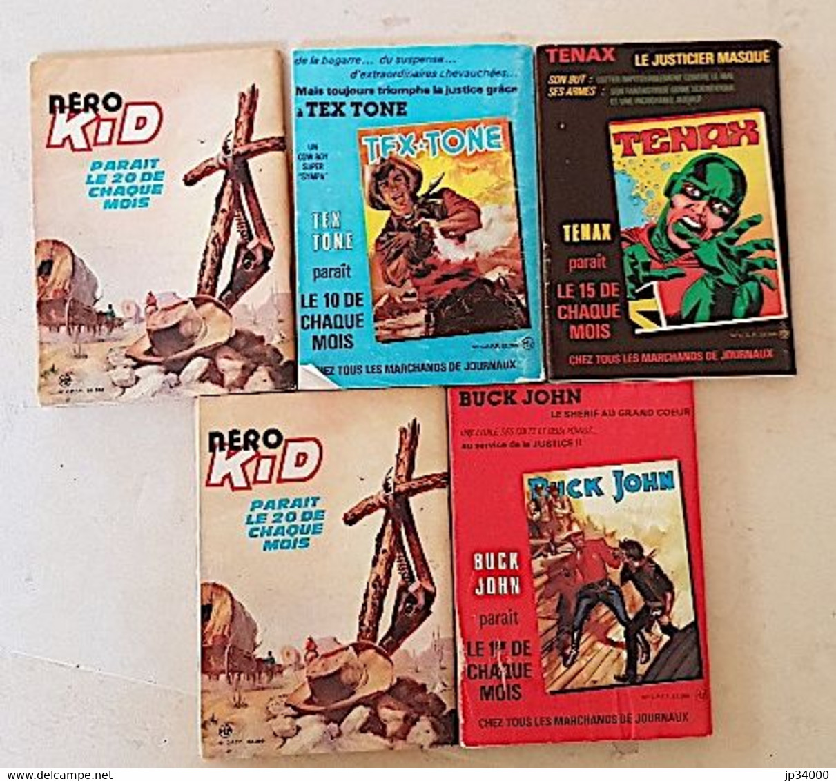 NERO KID Lot De 5 Numéros Différents Le Tout En Bon état.(N° 77+90+99+103+106) - Colecciones Completas
