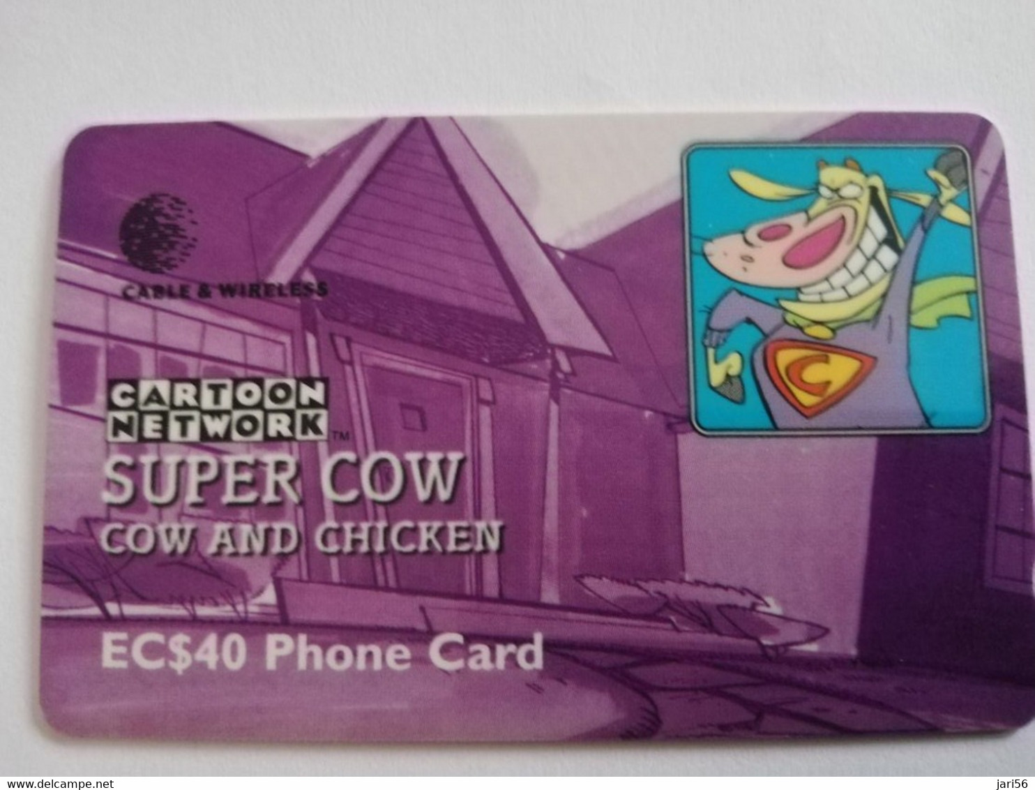 ST LUCIA    $ 40,-    CABLE & WIRELESS  STL-277C  277CSLC  SUPER COW       Fine Used Card ** 4415** - Santa Lucía