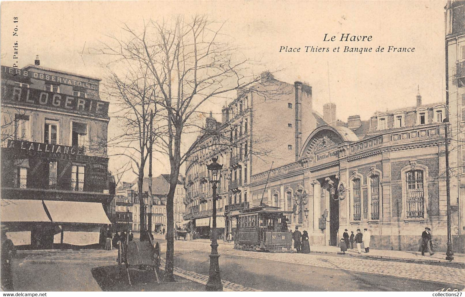 76-LE-HAVRE-PLACE THIERS ET BANQUE DE FRANCE - Gare