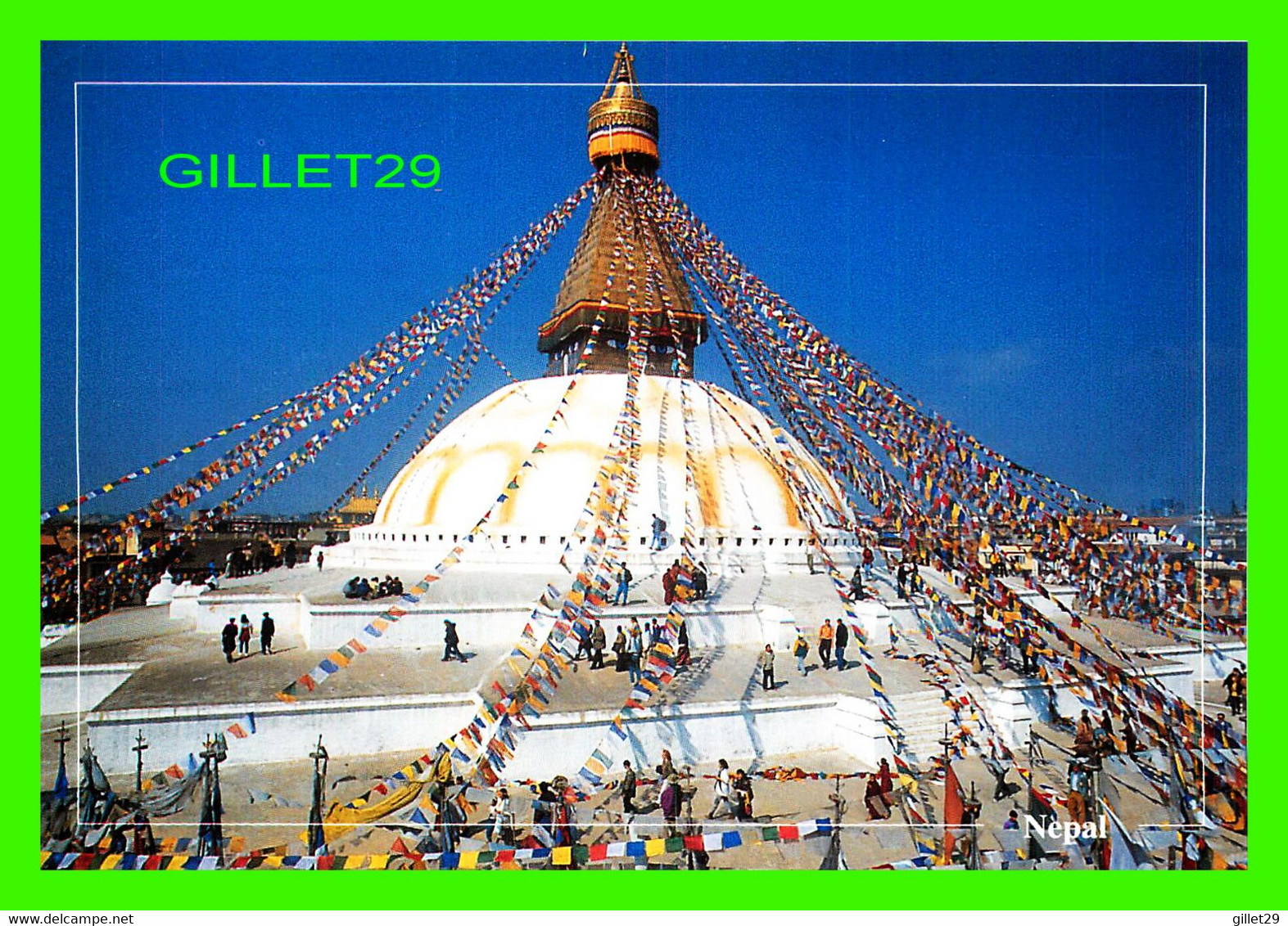 KATHMANDU, NÉPAL - BOUDDHANATH STUPA - WELL ANIMATED - S. I. E. - PHOTO, B. M. CHETTRI - - Népal