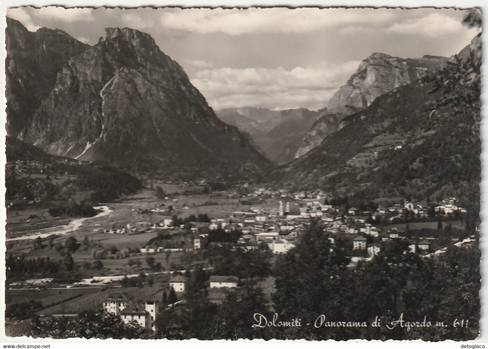 AGORDO - BELLUNO - PANORAMA - VIAGG. -54295- - Belluno