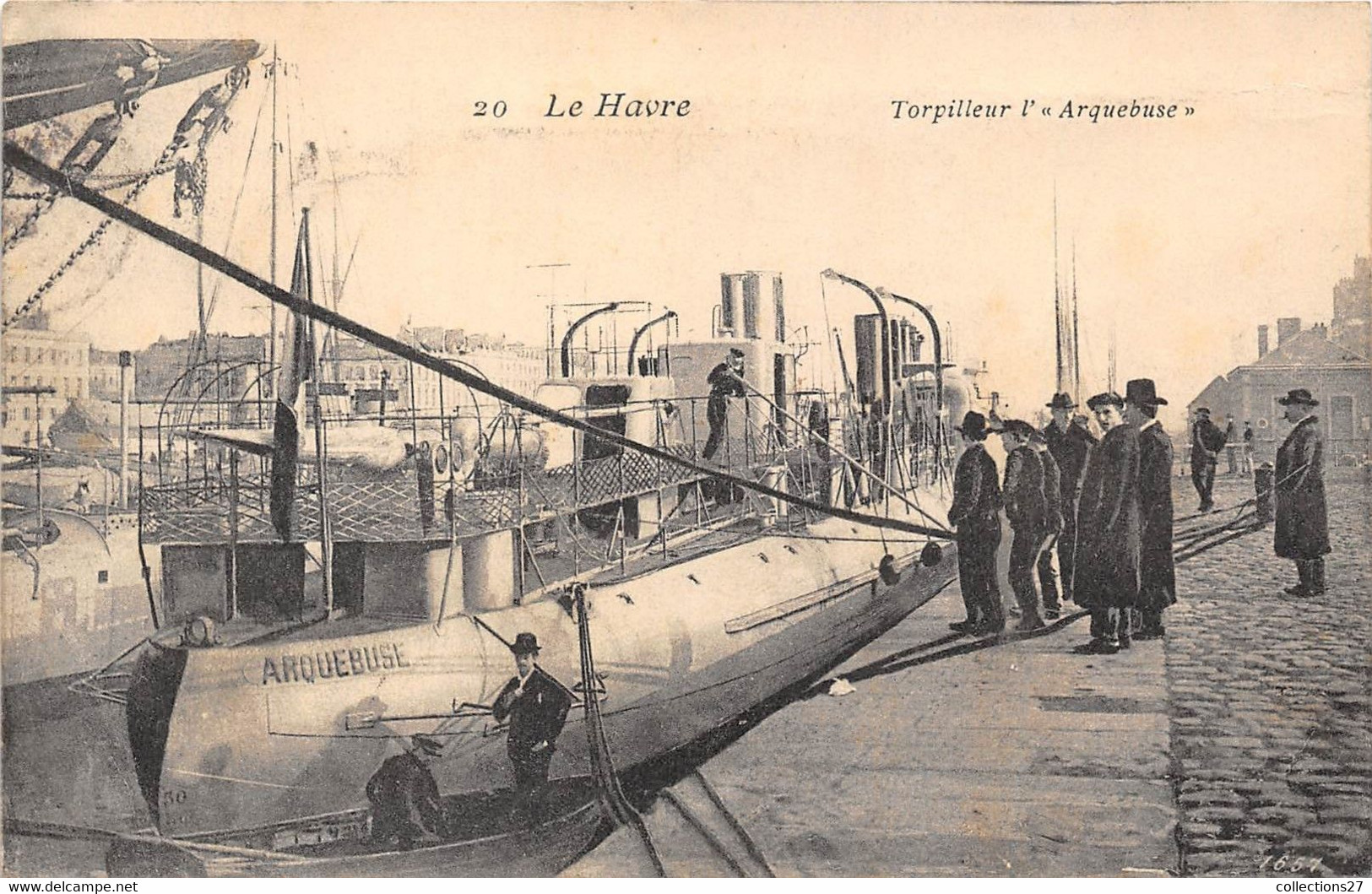 76-LE HAVRE- TORPILLEUR L'ARQUEBUSE - Hafen