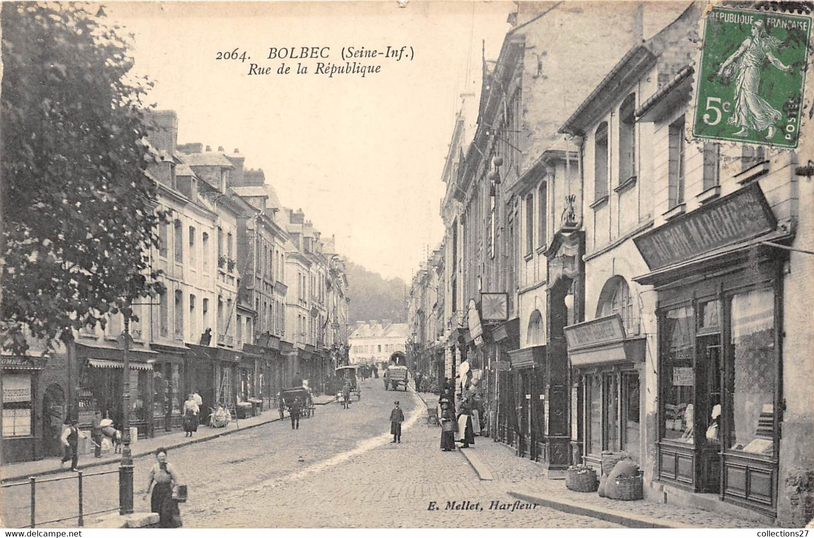 76-BOLBEC- RUE  DE LA REPUBLIQUE - Bolbec