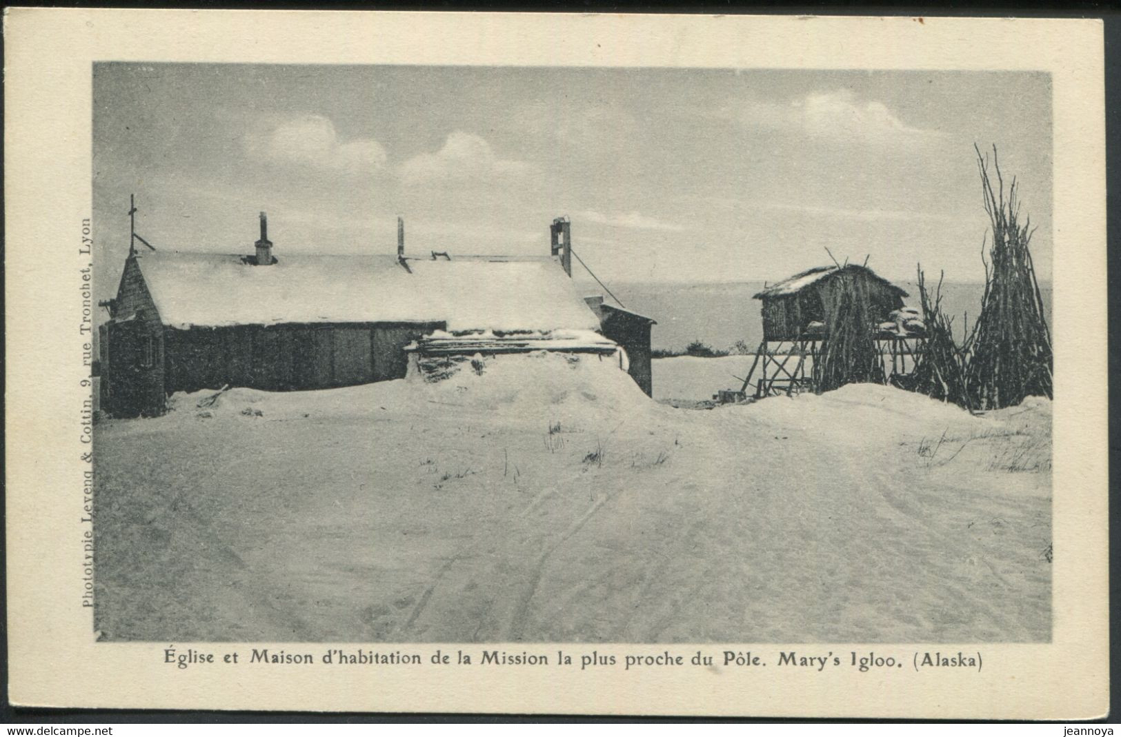 POLAIRES - CP NEUVE DE L'ÉGLISE & MAISON DE MARY'S IGLOO EN ALASKA - TB - Arctic Tierwelt