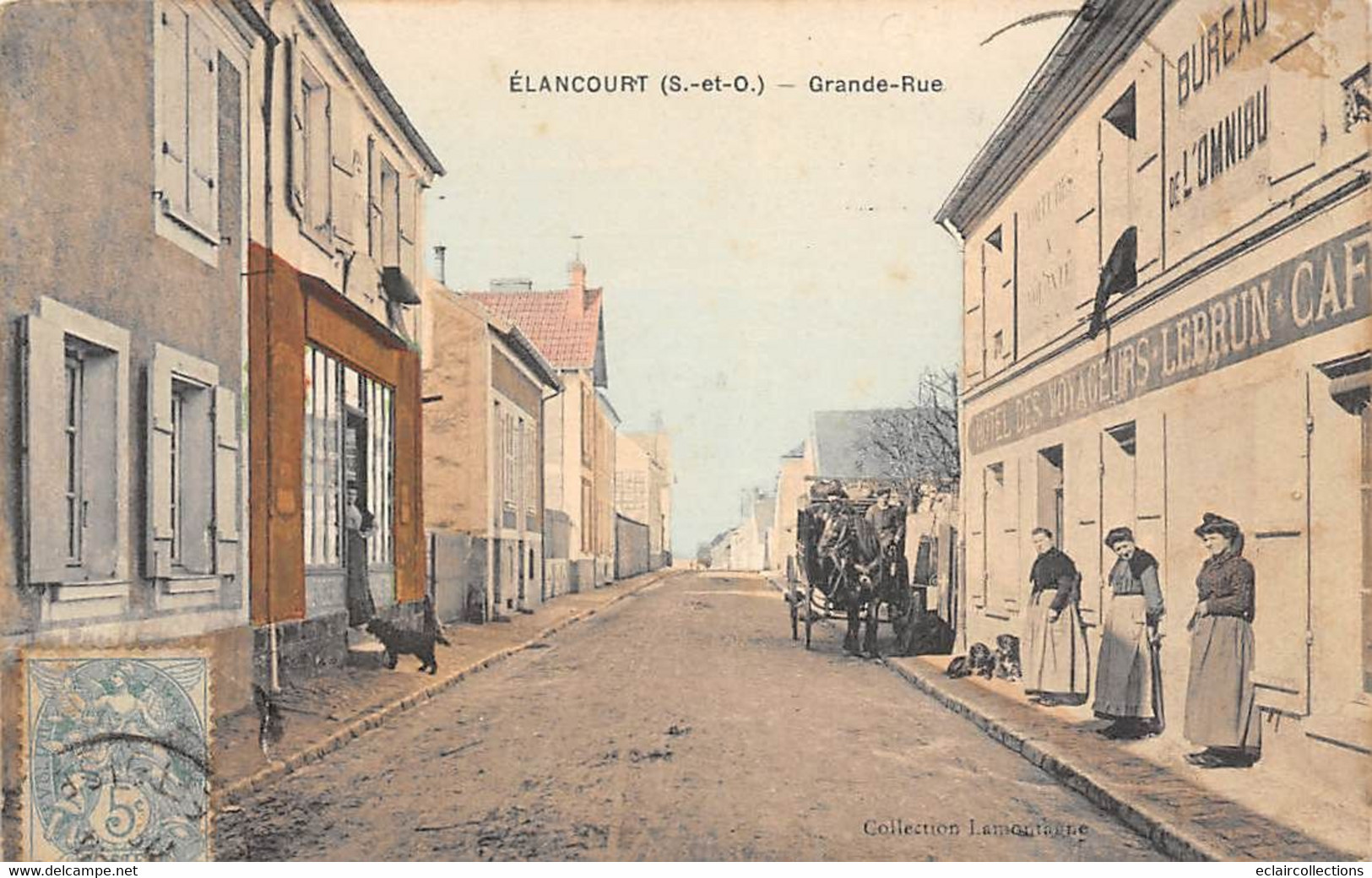 Elancourt         78         Grande Rue. Hôtel Des Voyageurs     (voir Scan) - Elancourt