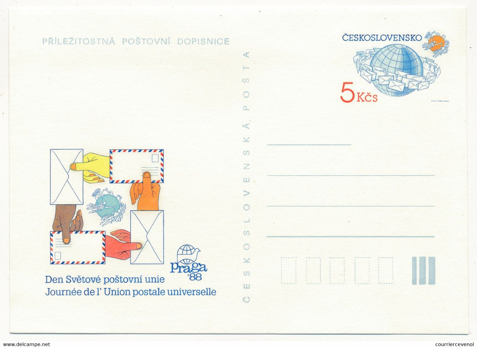 TCHECOSLOVAQUIE - Ensemble de 12 cartes postales (Entiers) au thème "PRAGA 88" - Tous neufs et SUP