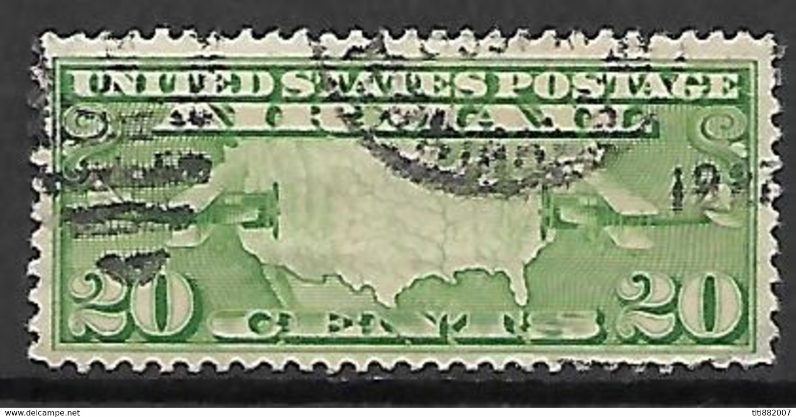 ETATS - UNIS    -   Poste Aérienne   -  1926 .  Y&T N° 9 Oblitéré. - 1a. 1918-1940 Gebraucht