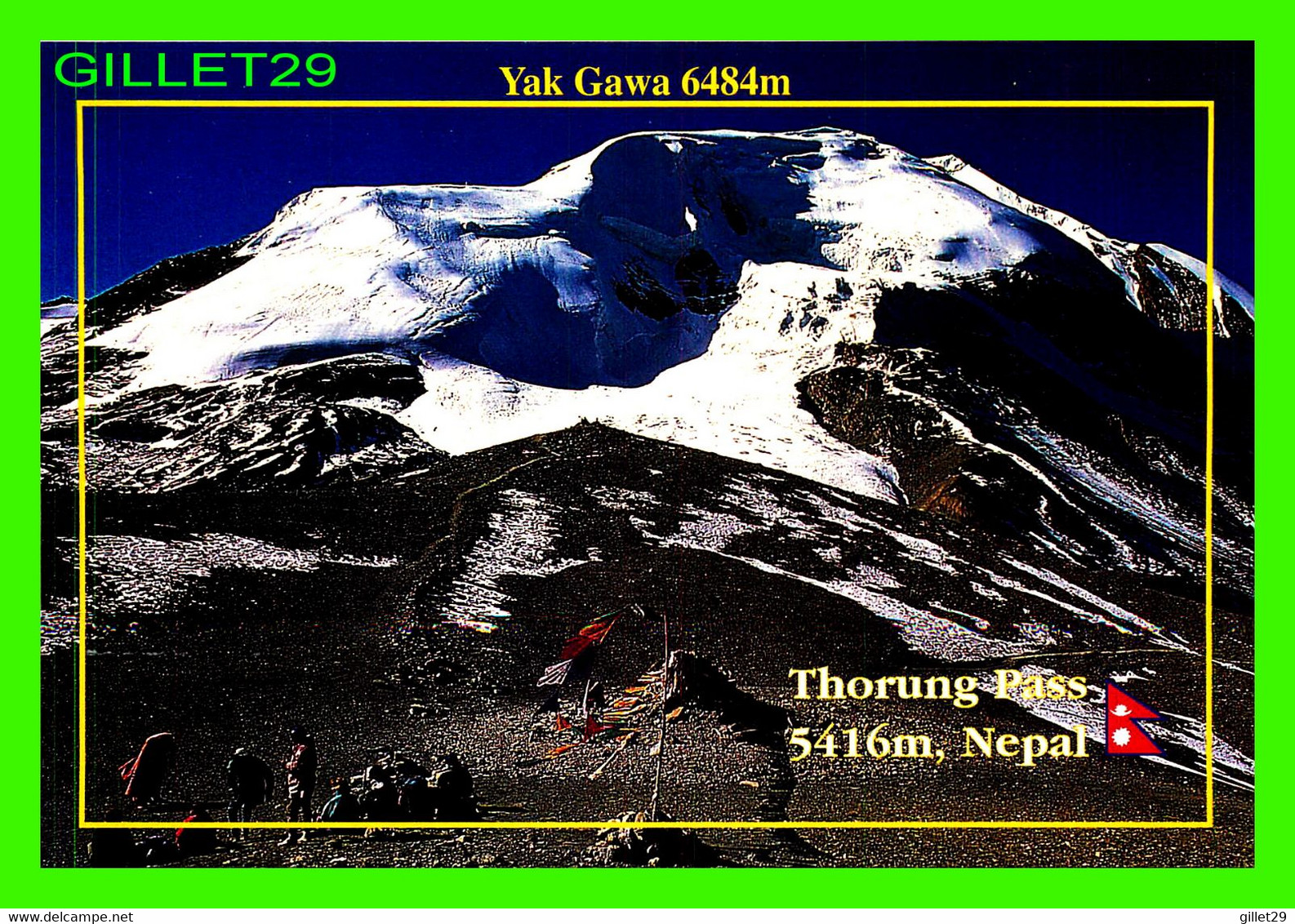 THORUNG PASS, NÉPAL - YAK GAWA - FROM THORUNG PHEDI BASE - PHOTO, GYANENDRA DAS - - Népal