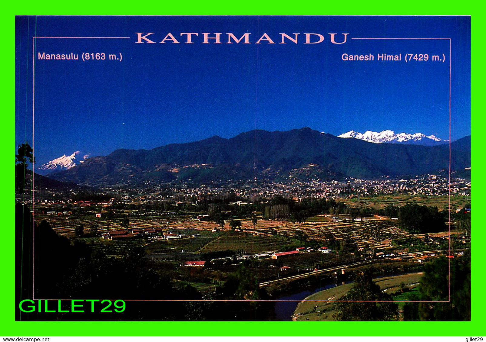 KATHMANDU, NÉPAL - MT. MANASULU & MT. GANEST HIMAL - FROM TE VALLEY - PHOTO, UDYOG R. SINGH - - Népal