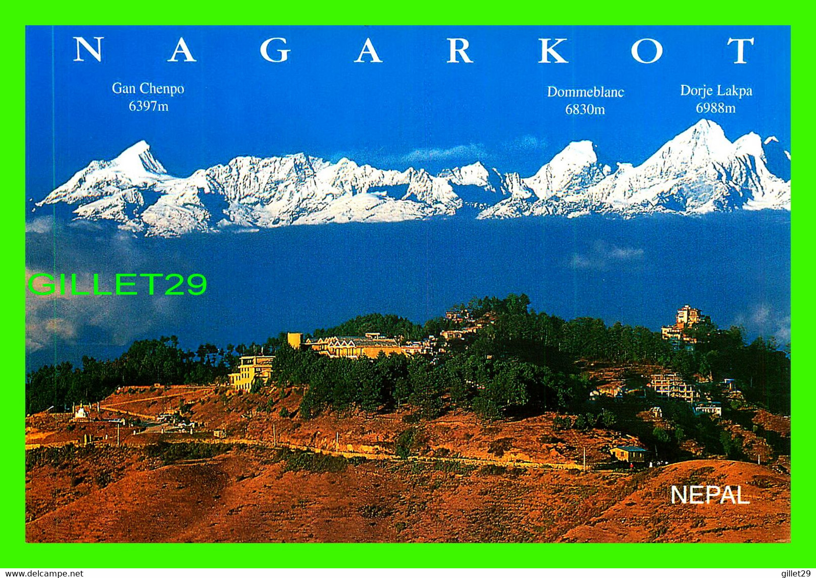 NAGARKOT, NÉPAL - LANGTANG RANGE FROM MT. NAGARKOT - PHOTO, DILIP B. ALI - - Népal