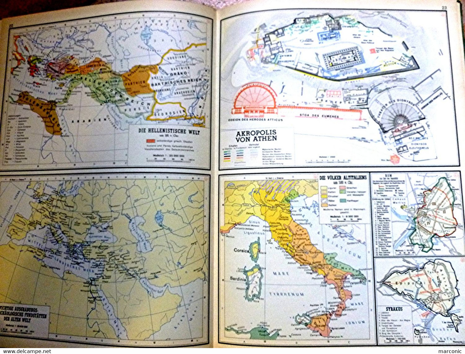LIVRE - GROSSER HISTORISCHER WELTATLAS, 1954, Ester TEIL, Vorgeschichte Und Altertum - Maps Of The World