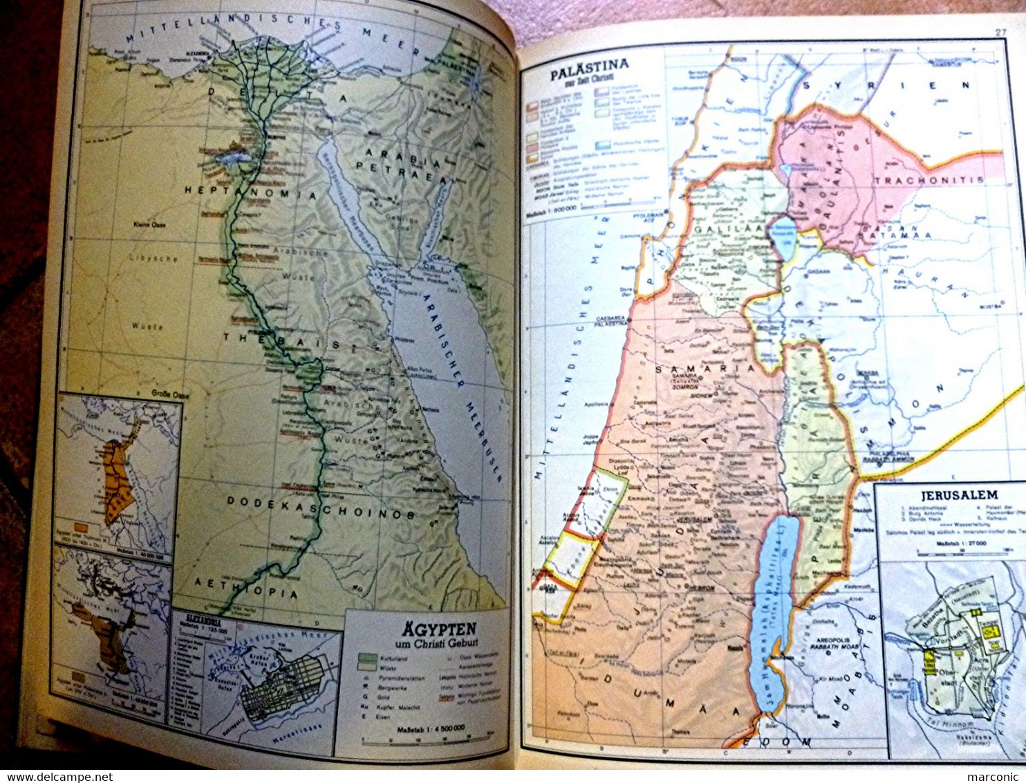 LIVRE - GROSSER HISTORISCHER WELTATLAS, 1954, Ester TEIL, Vorgeschichte Und Altertum - Mapamundis