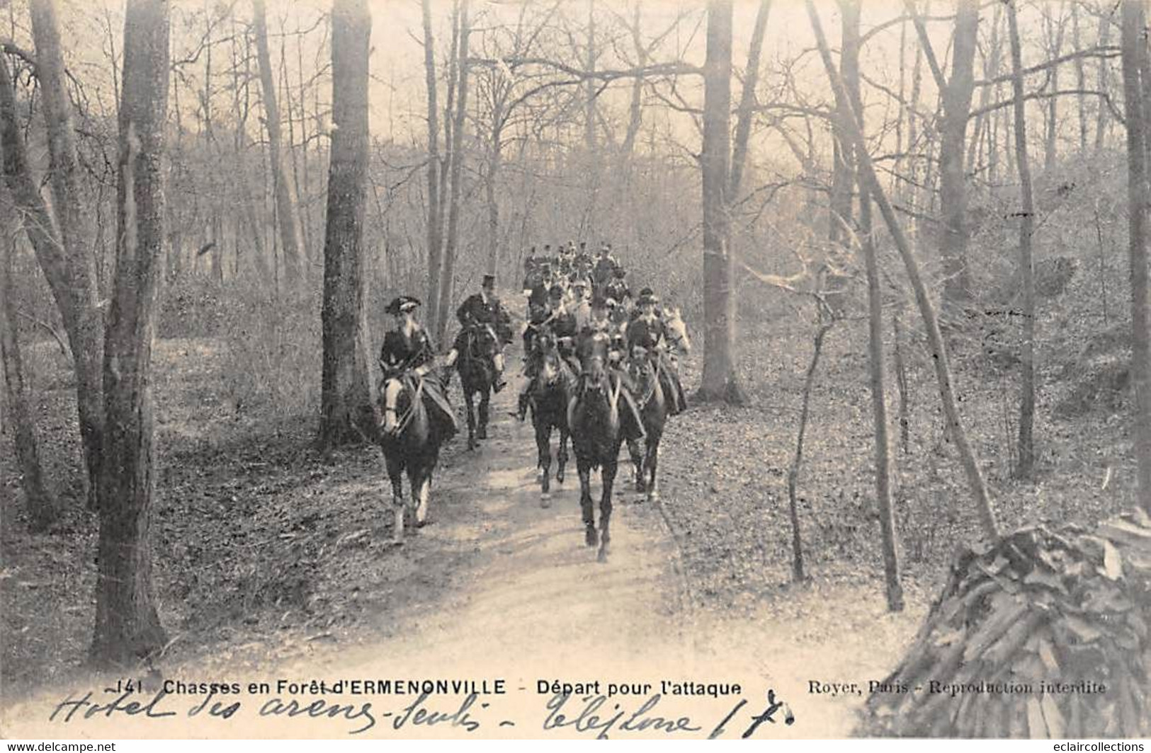 Ermenonville       60         Chase A Courre  Départ Pour L'attaque      (voir Scan) - Ermenonville