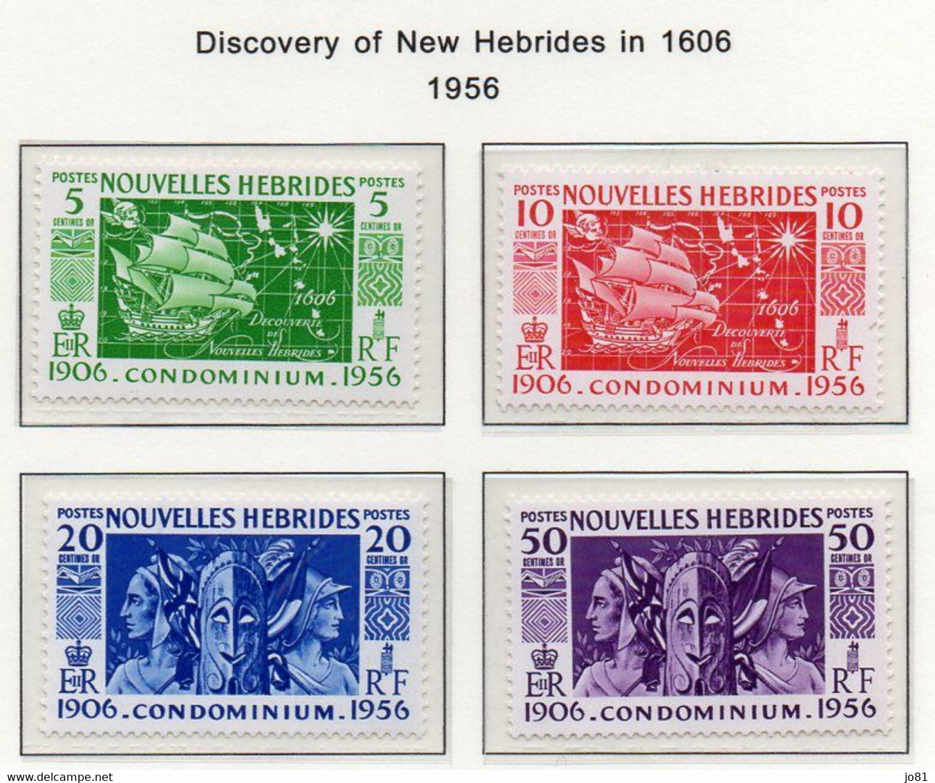 Nouvelles-Hébrides YT 167-170 Neuf Sans Charnière - XX - MNH - Unused Stamps