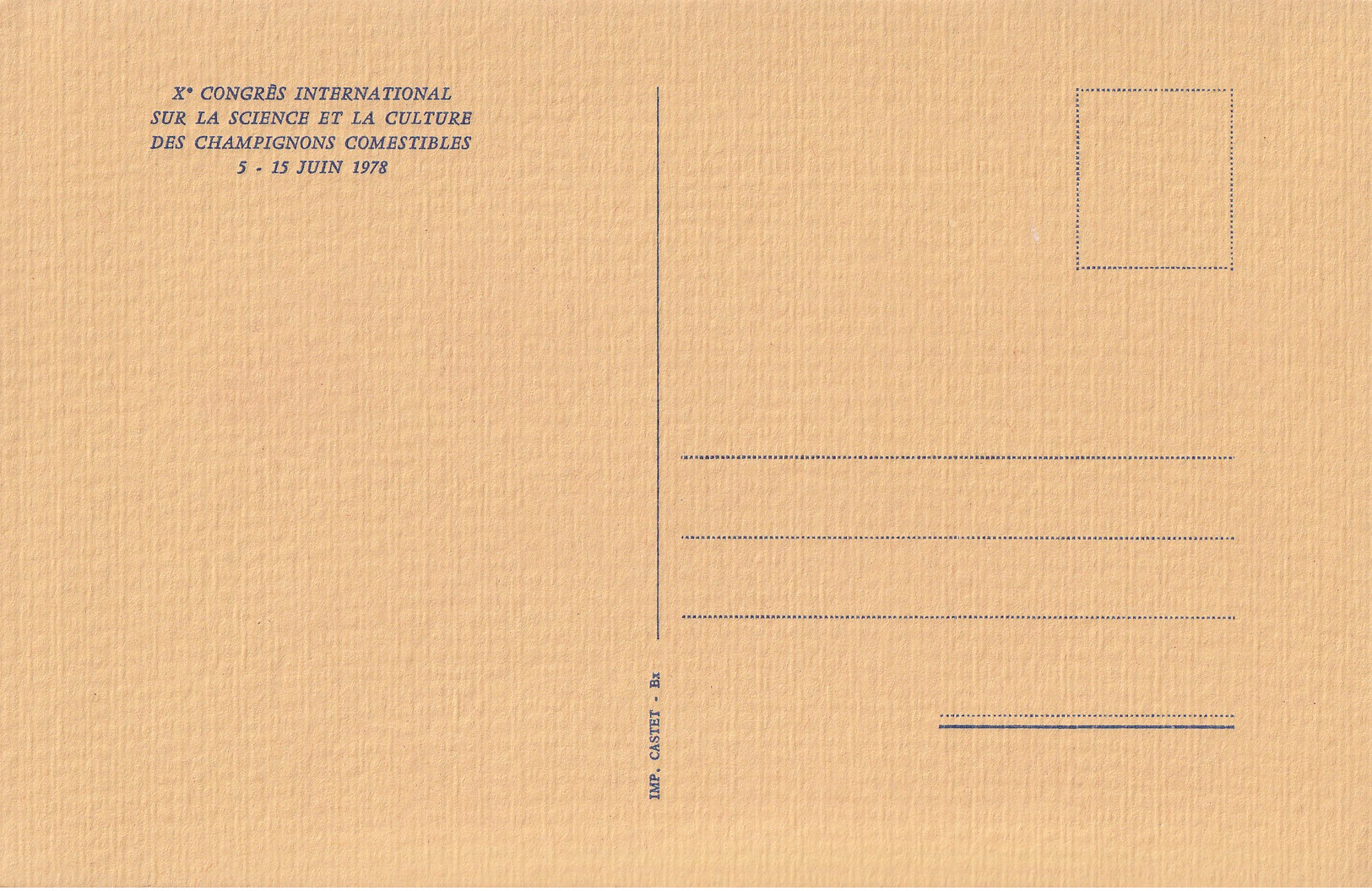 X éme Congrès International Sur La Science Et La Culture Des Champignons Comestibles - 5-15 Juin 1978 - Bordeaux - Funghi