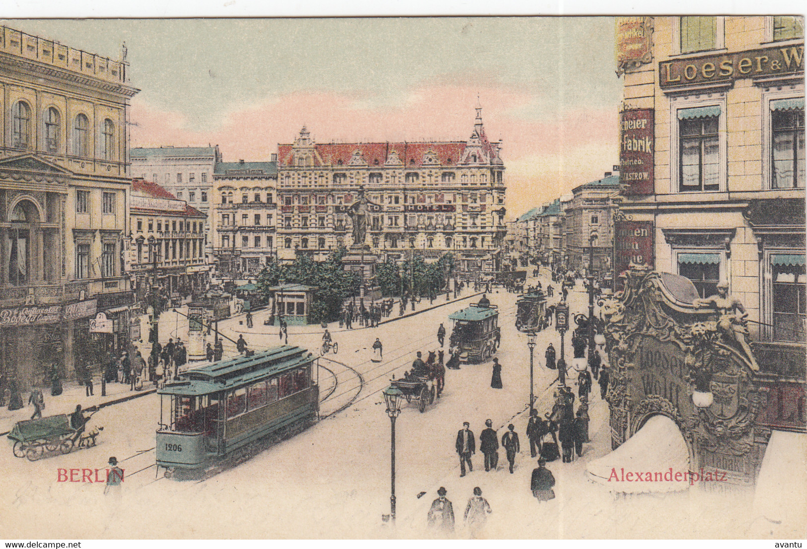 BERLIN / ALEXANDERPLATZ / TRAM / TRAMWAYS 1904 - Mitte