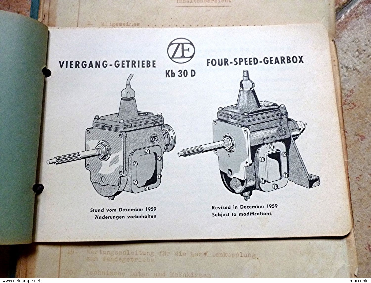 ZF, VIERGANG-GETRIEBE  FOUR-SPEED-GEARBOX, Boîte Vitesse BOSCH, Moteur D'Entraînement DEUTZ, Pelle Hydraulique - Herstelhandleidingen