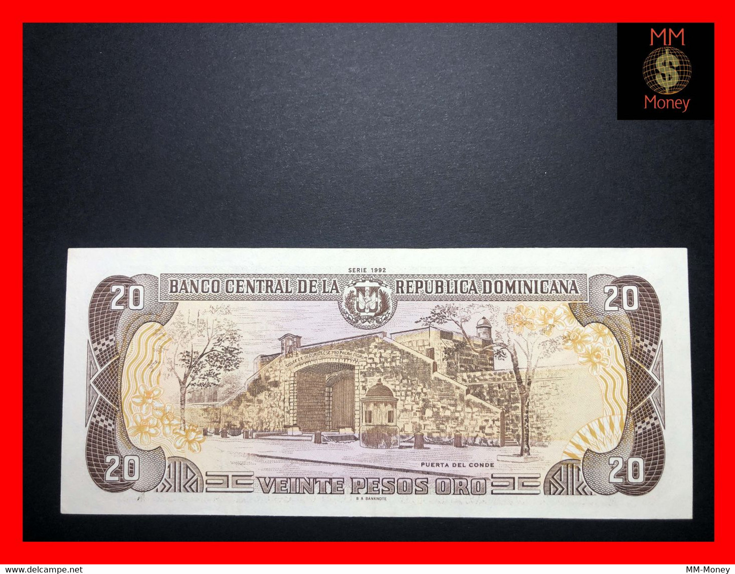 DOMINICANA 20 Pesos Oro 1992  P. 139 *COMMEMORATIVE*  XF \ AU - Dominicaine