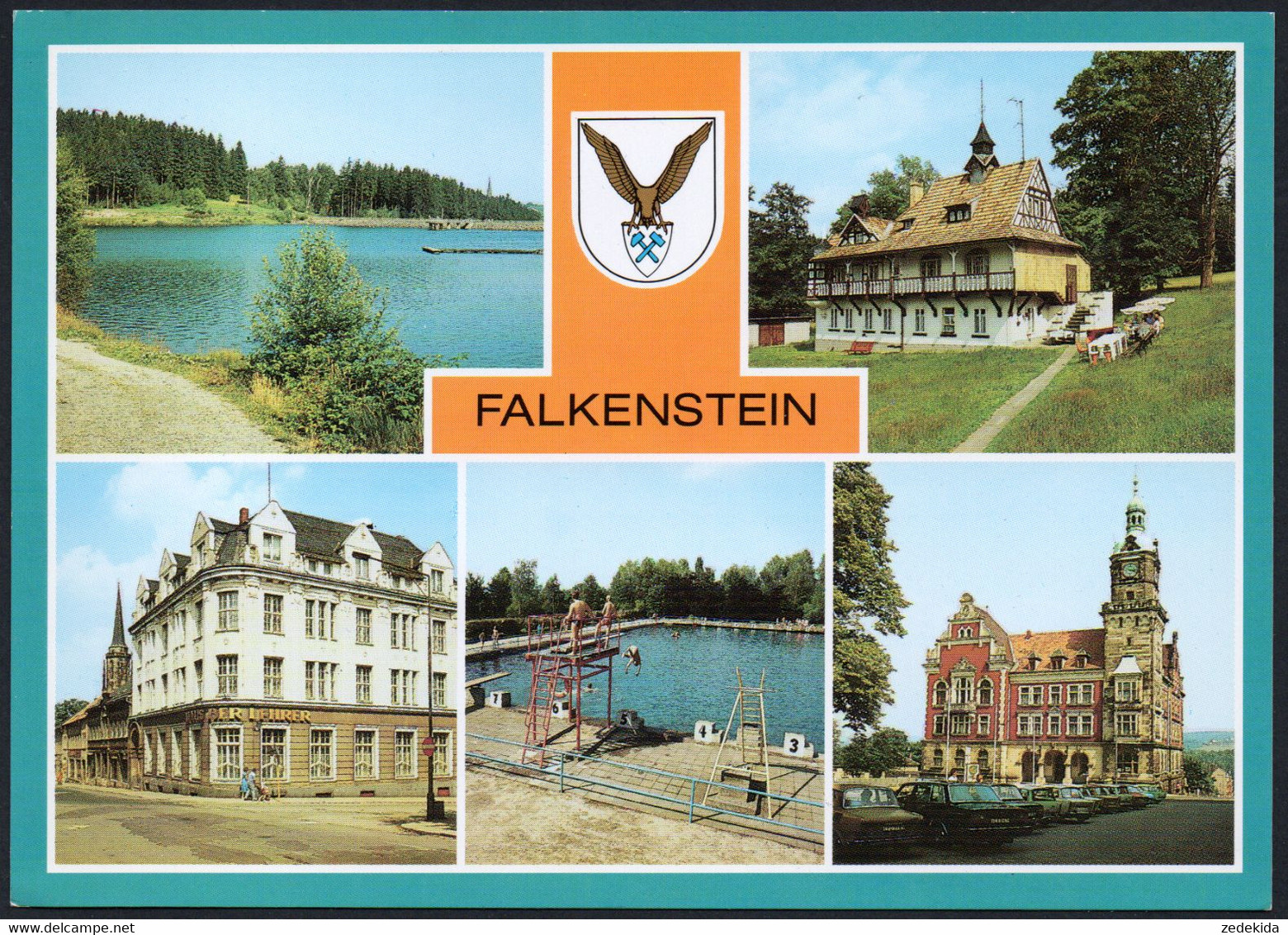 A9264 - TOP Falkenstein Freibad Ferienheim Hannelore - Bild Und Heimat Reichenbach Qualitätskarte - Falkenstein (Vogtland)