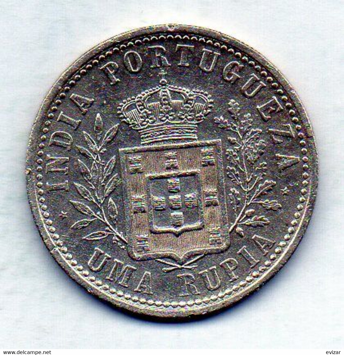 PORTUGUESE COLONIES - INDIA PORTUGUESE, 1 Rupia, Silver, Year 1903, KM #17 - Portugal