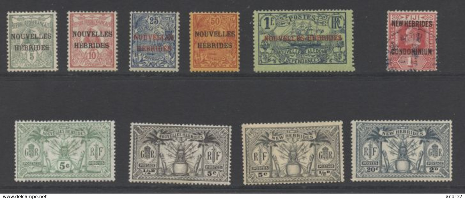 Nouvelles Hébrides - New Hebrides 1908 - 1974 Collection  *** MNH ( See Scans ) , * MH Et Oblitérés - Colecciones & Series