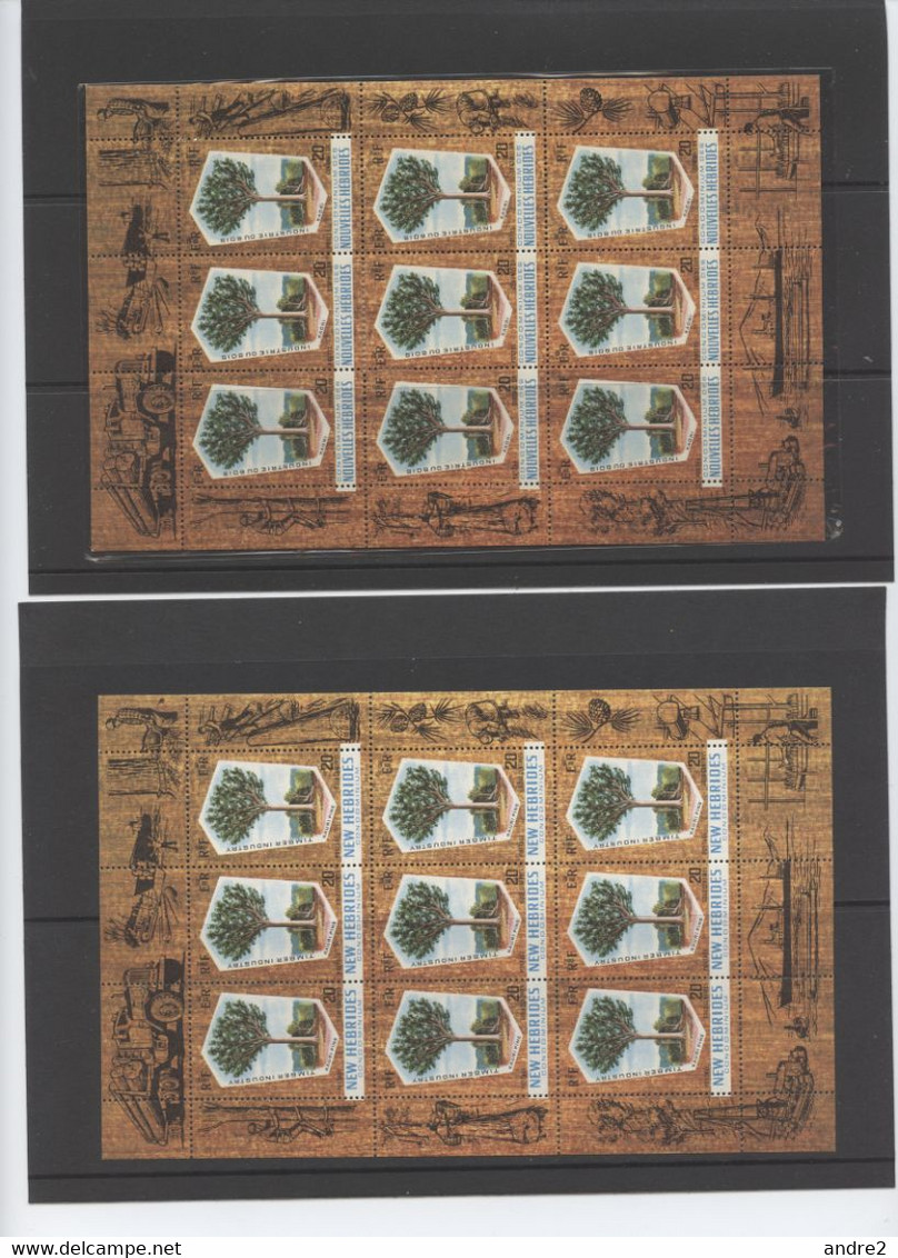 Nouvelles Hébrides - New Hebrides 1908 - 1974 Collection  *** MNH ( see scans ) , * MH et oblitérés