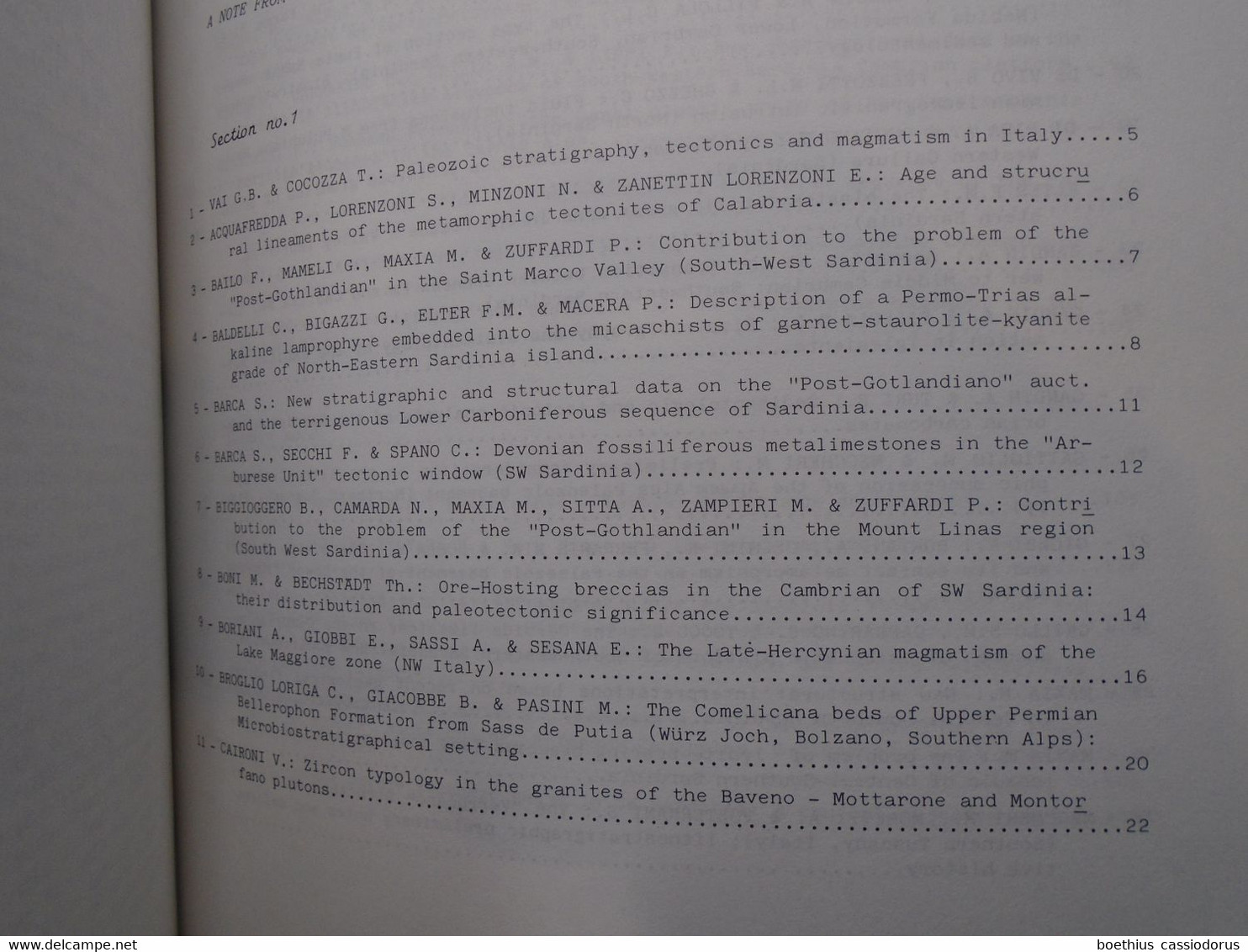 IGCP PROJECT N° 5  Correlation of Prevariscan and Variscan events of the Alpine-Mediterranean mountain belt 1987