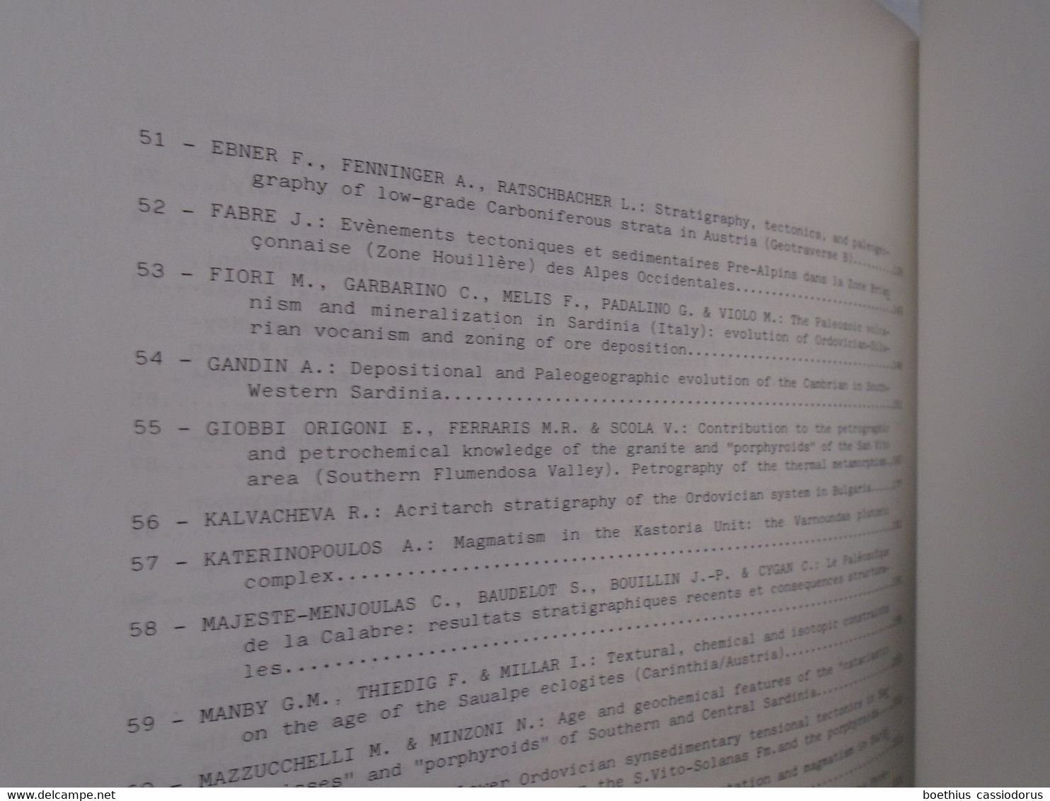 IGCP PROJECT N° 5  Correlation of Prevariscan and Variscan events of the Alpine-Mediterranean mountain belt 1987