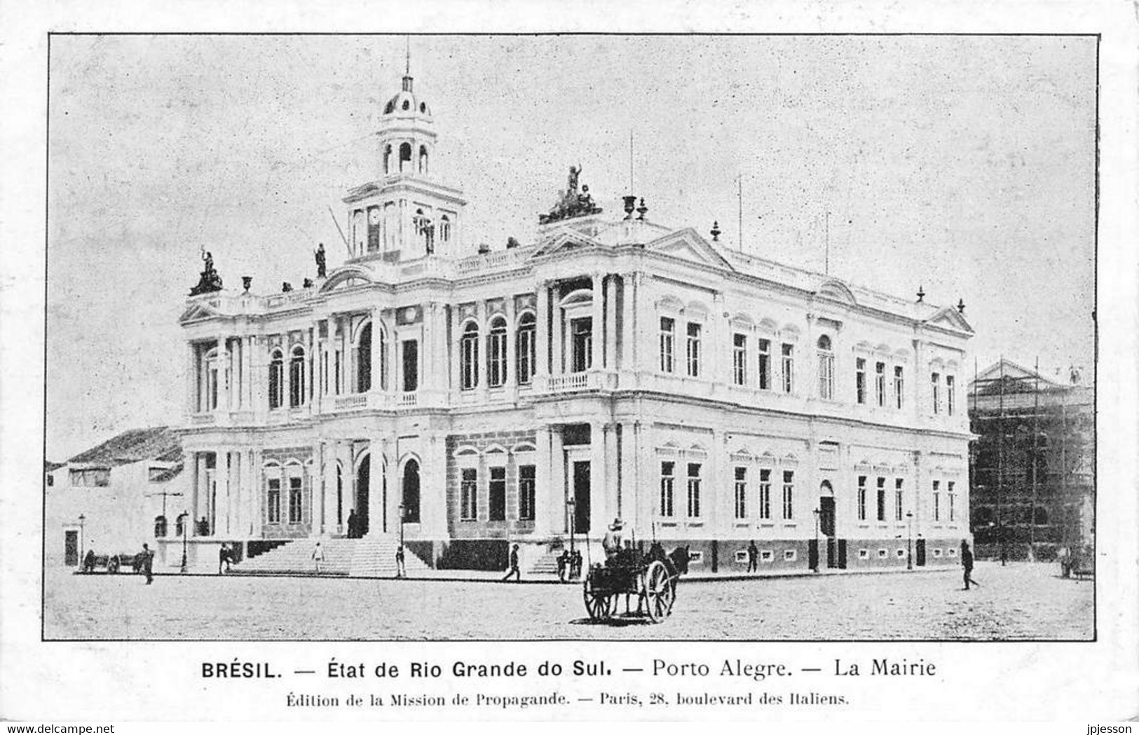 BRESIL - ETAT DE RIO GRANDE DO SUL - PORTO ALEGRE - LA MAIRIE  - EDITION DE LA MISSION BRESILIENNE DE PROPAGANDE - Porto Alegre