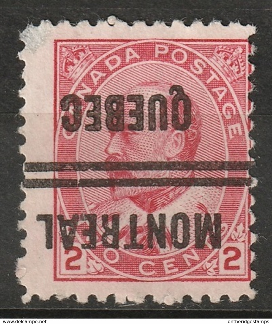 Canada 1903 Sc 90xx  Montreal Precancel - Precancels