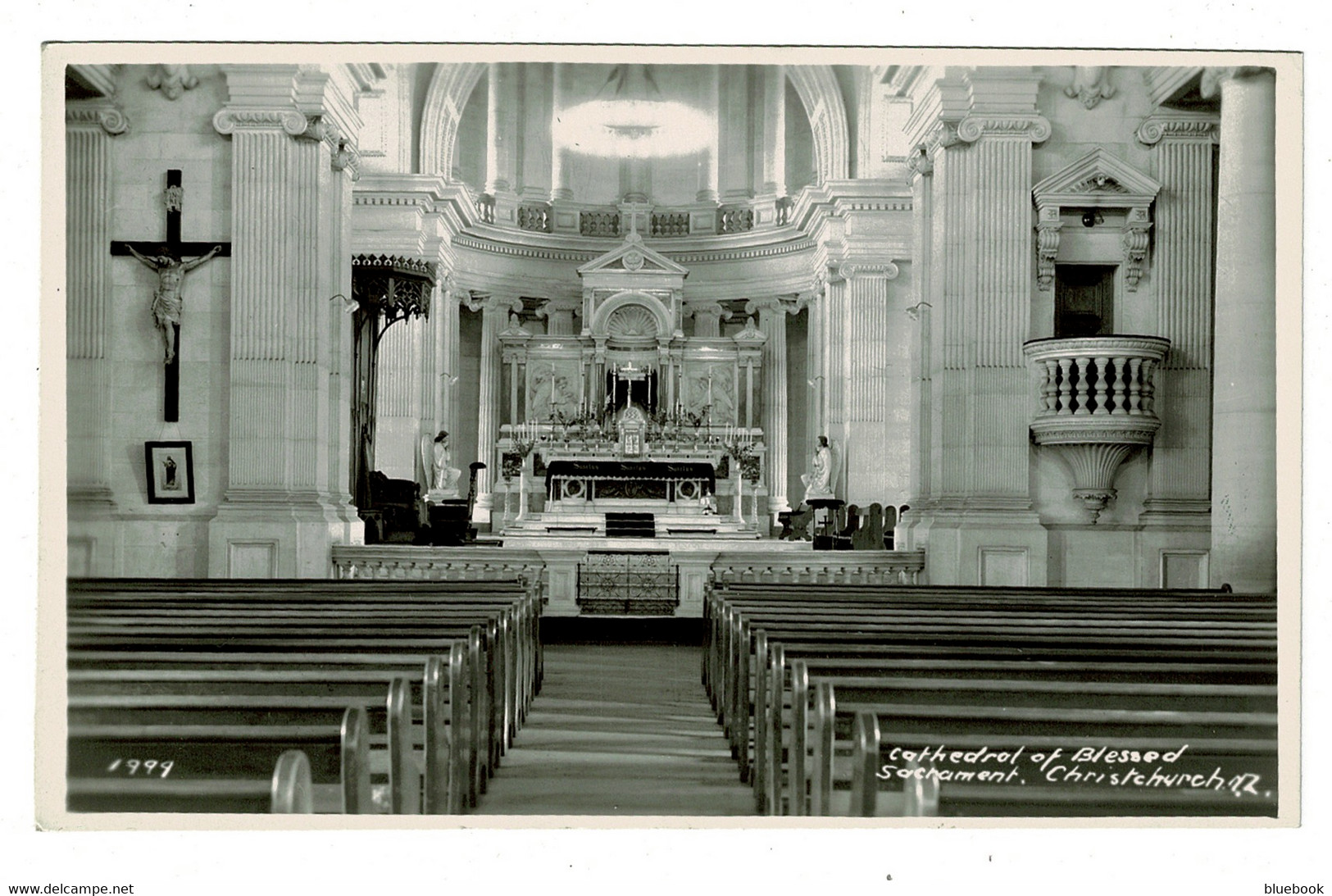 Ref 1438 - Real Photo Postcard - Interior Of Christchurch Cathedral - New Zealand - Nouvelle-Zélande