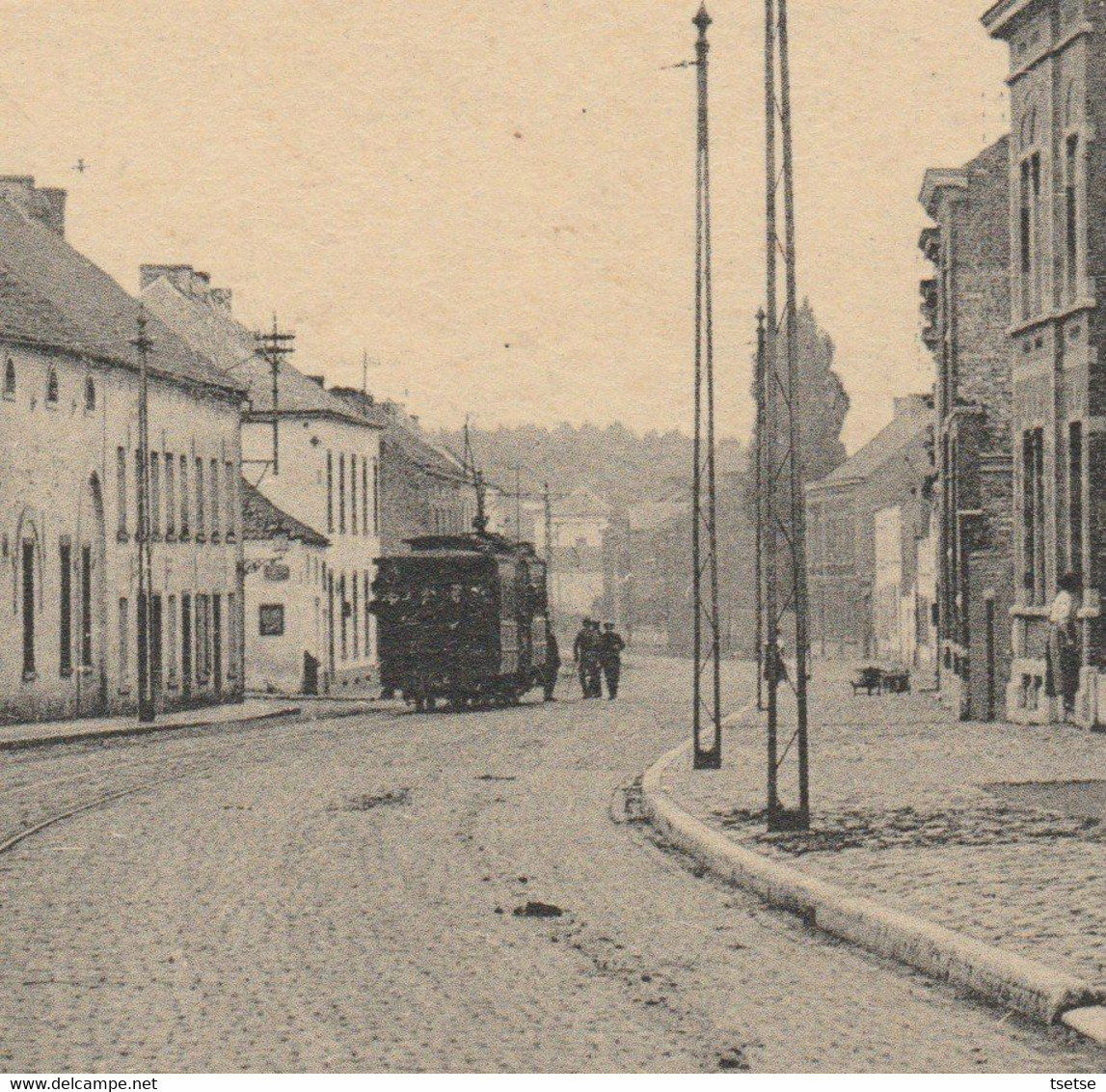 Fayt-lez-Manage - Chaussée Où Rue Des Dames - TRAM -1921 ( Voir Verso ) - Manage