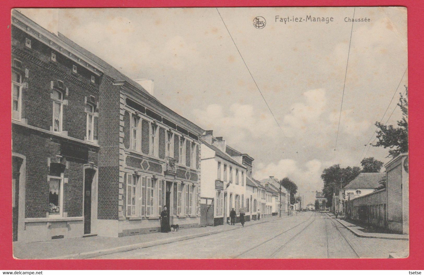 Fayt-lez-Manage - Chaussée -1921 ( Voir Verso ) - Manage