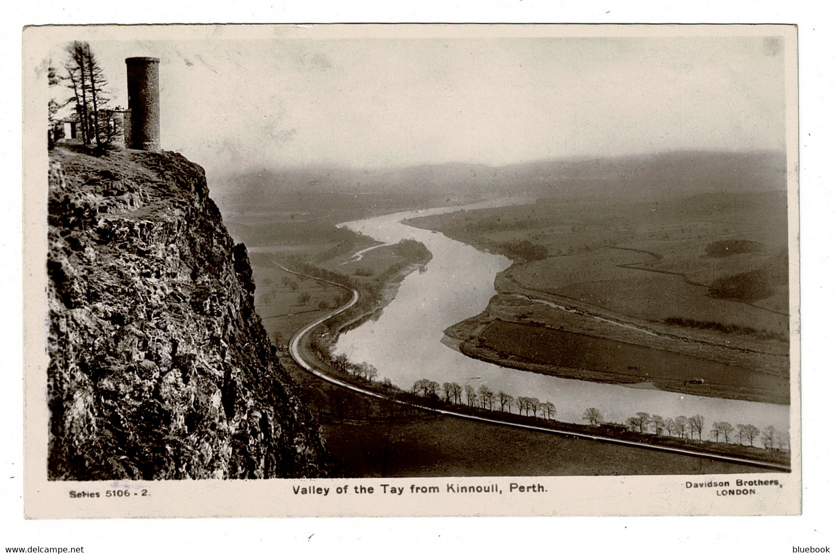 Ref 1440 - 1910 Real Photo Postcard - Valley Of The Tay From Kinnoull Perthshire - Scotland - Perthshire