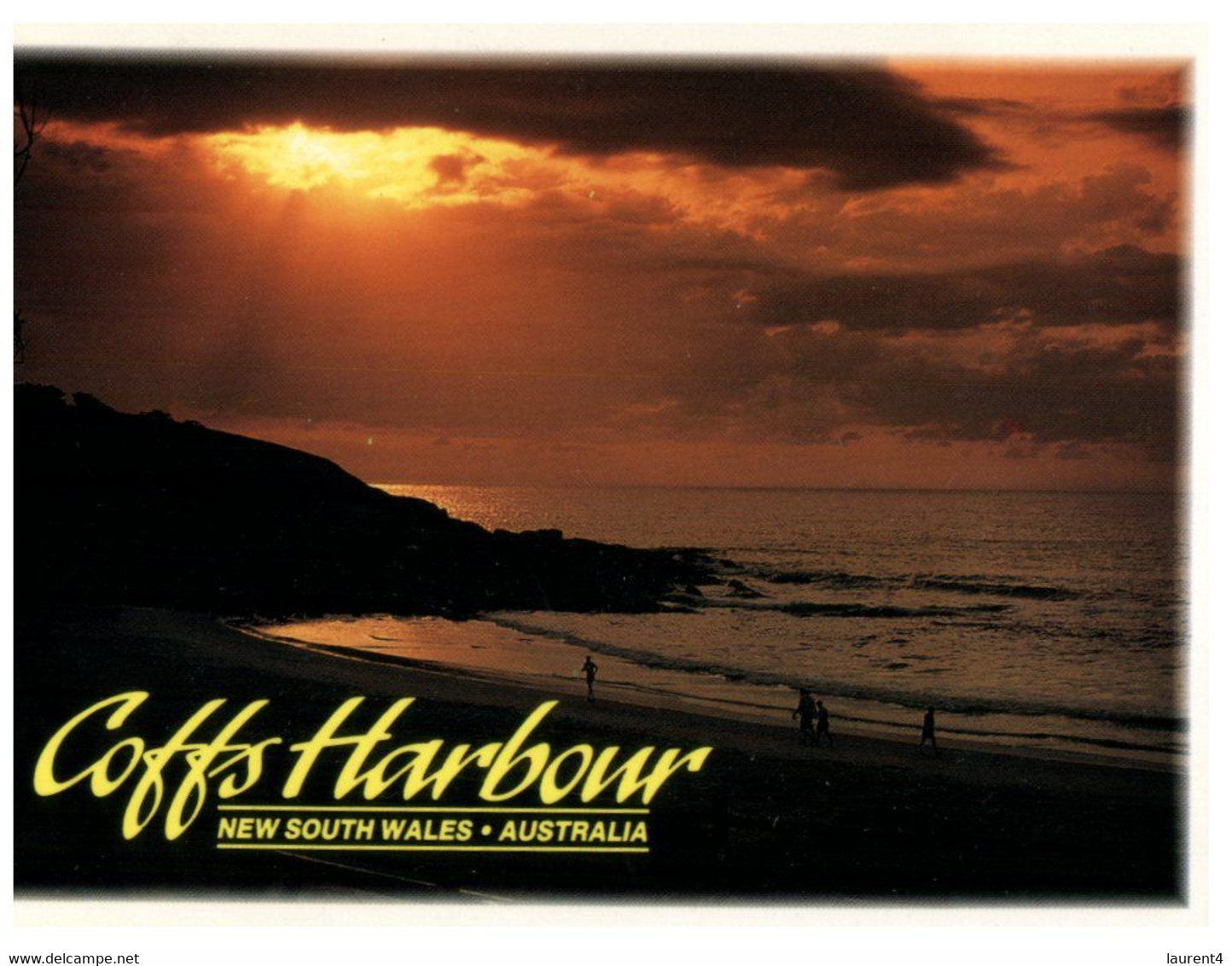 (DD 21) Australia - NSW - Coffs Harbour Sunset (with Stamp Koala) - Coffs Harbour