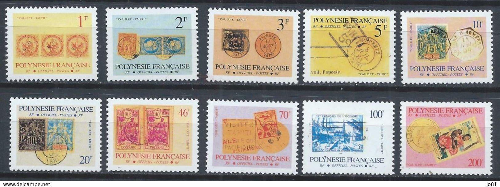 Polynésie YT Service 16-25 Neuf Sans Charnière - XX - MNH - Oficiales