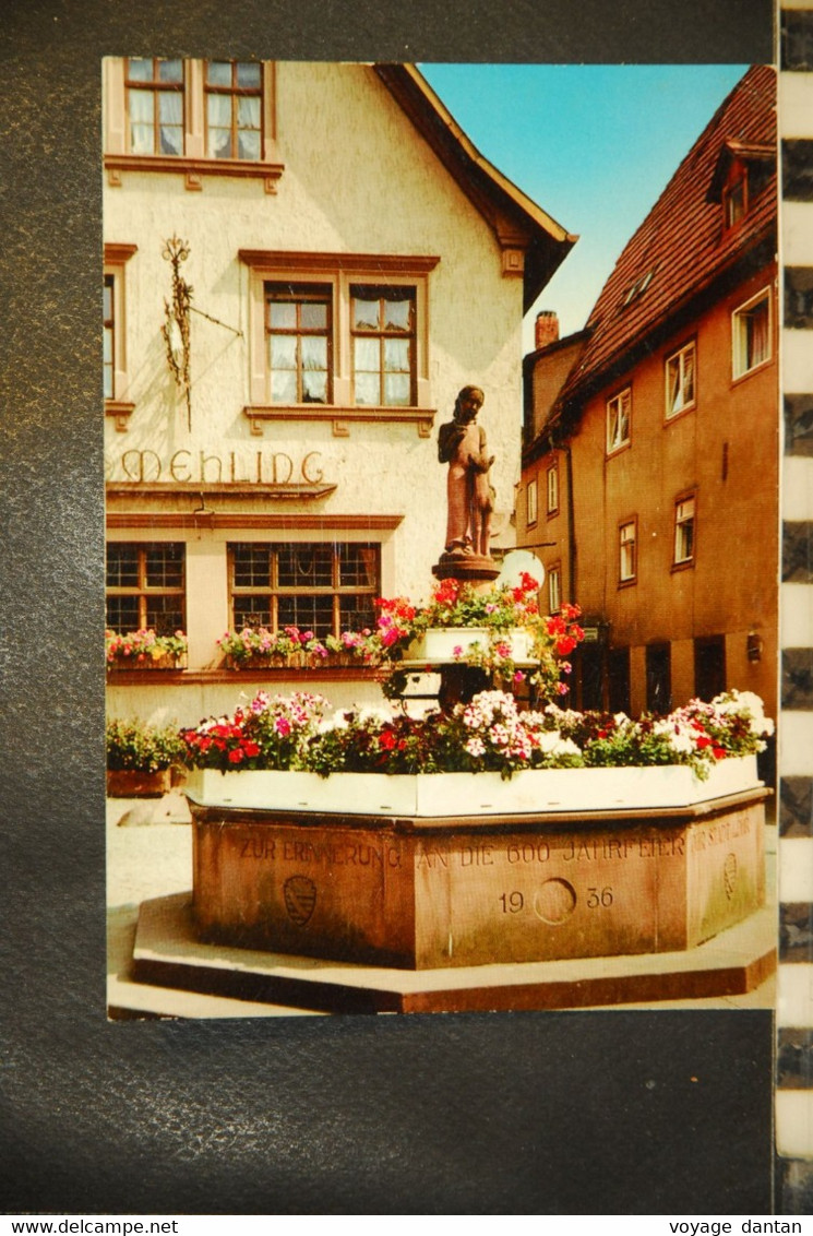 CP, Deutschland,  Lohr Am Main, Marchenbrunnen Beim Rathaus - Lohr