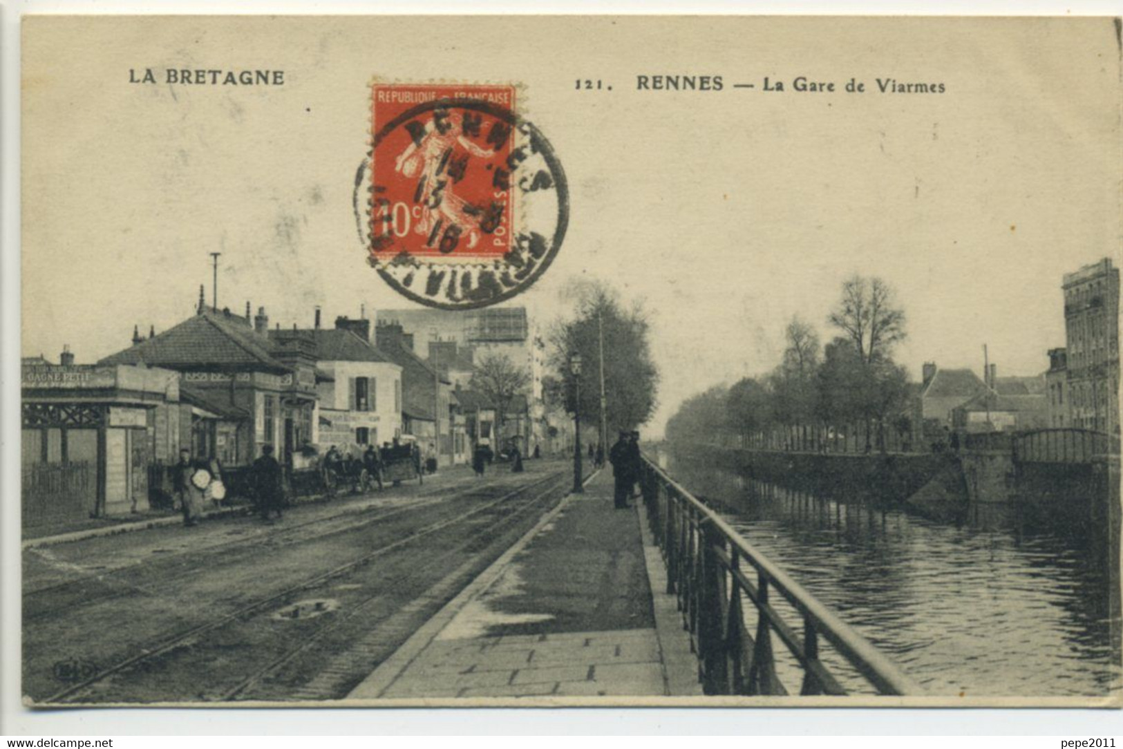 CPA 35 RENNES - La Gare De VIARMES  - Canal, Voies Ferrées - Sonstige & Ohne Zuordnung