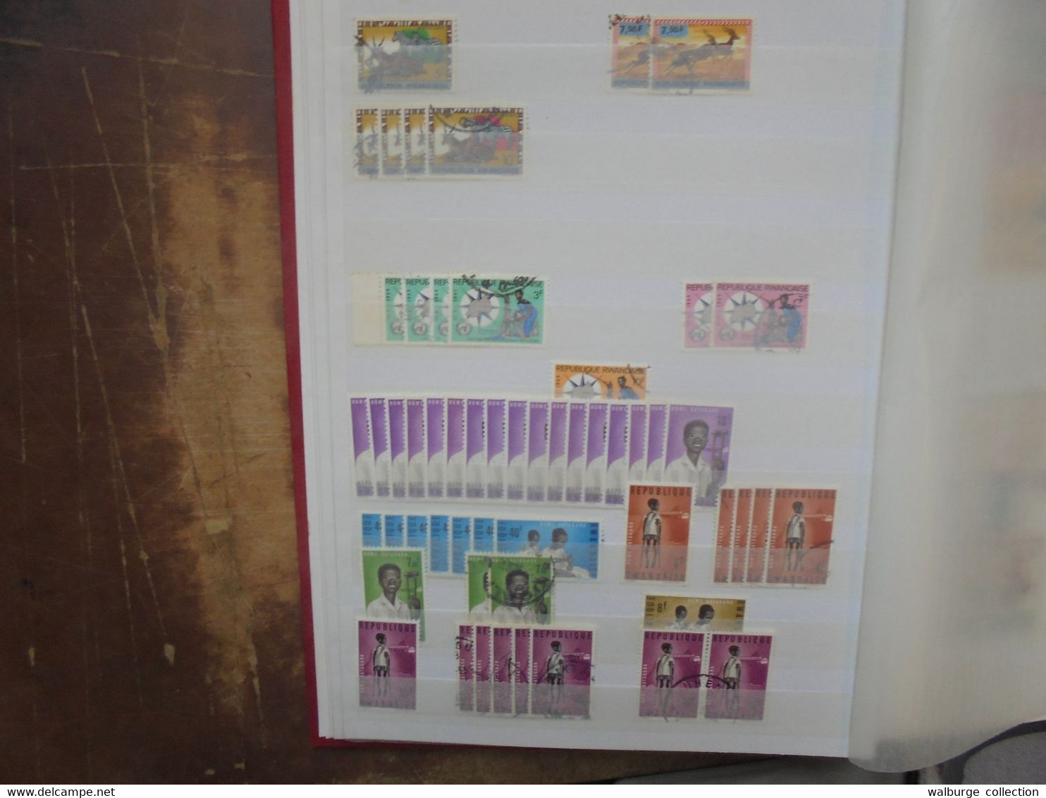 RWANDA 1960-1981 NEUFS+OBLITERES TRES JOLIE COLLECTION DONT MULTIPLES (RH.47) 2 KILOS 400